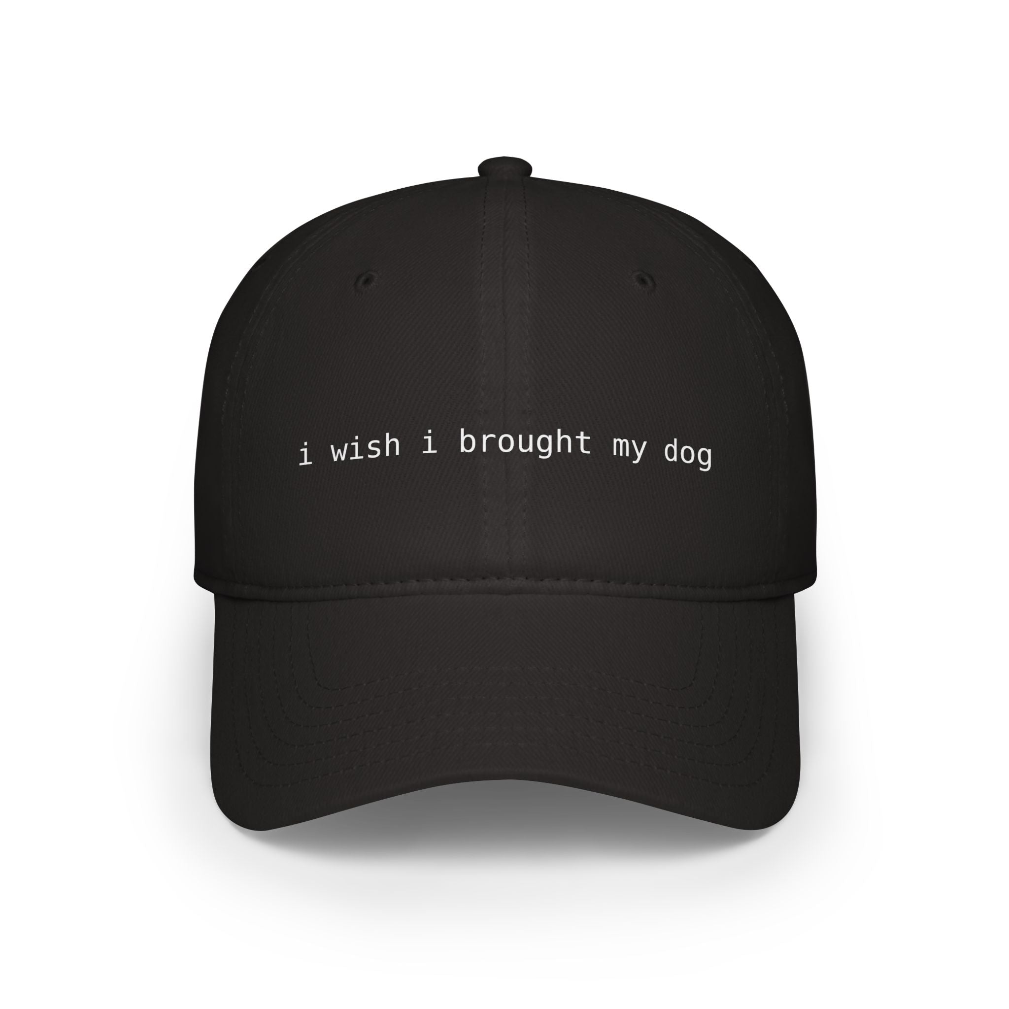 I Wish I Brought My Dog Low Profile Baseball Cap