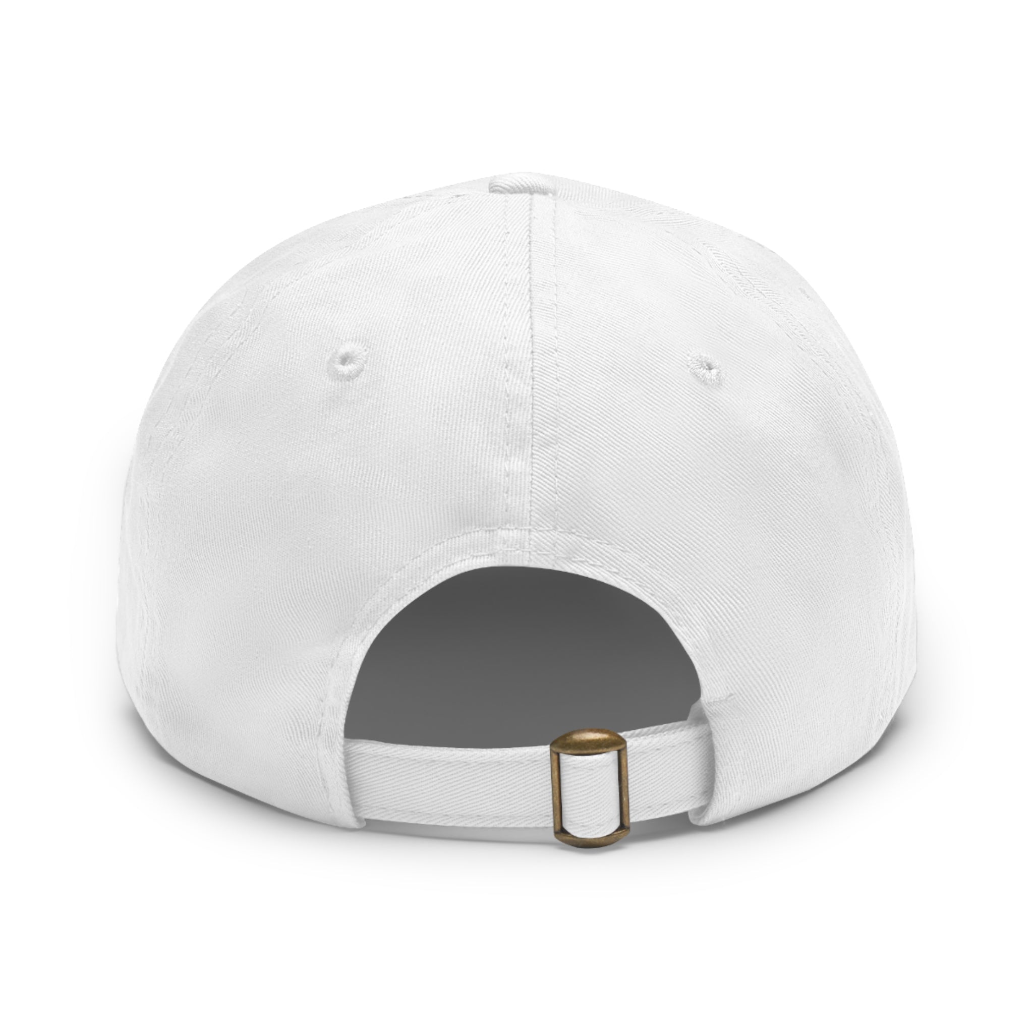What If Dog Was One Of Us? Dad Hat with Leather Patch (Round)