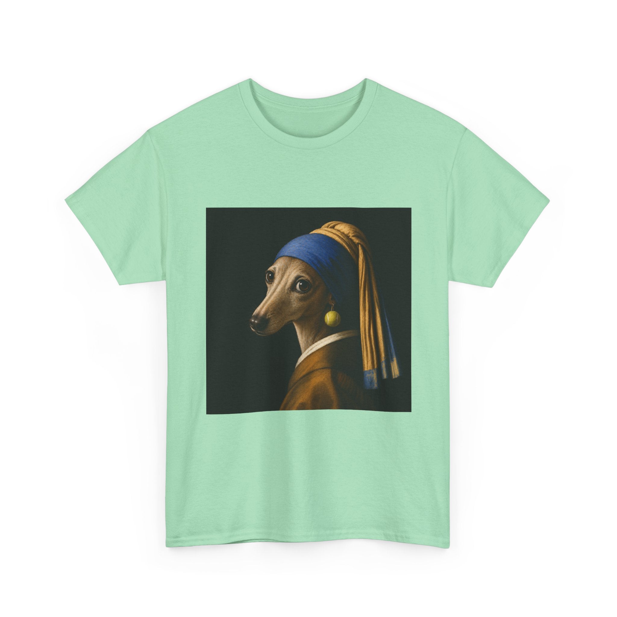 The Girl With the Fuzzy Earring -- Funny Shirt for Dog and Art Lovers