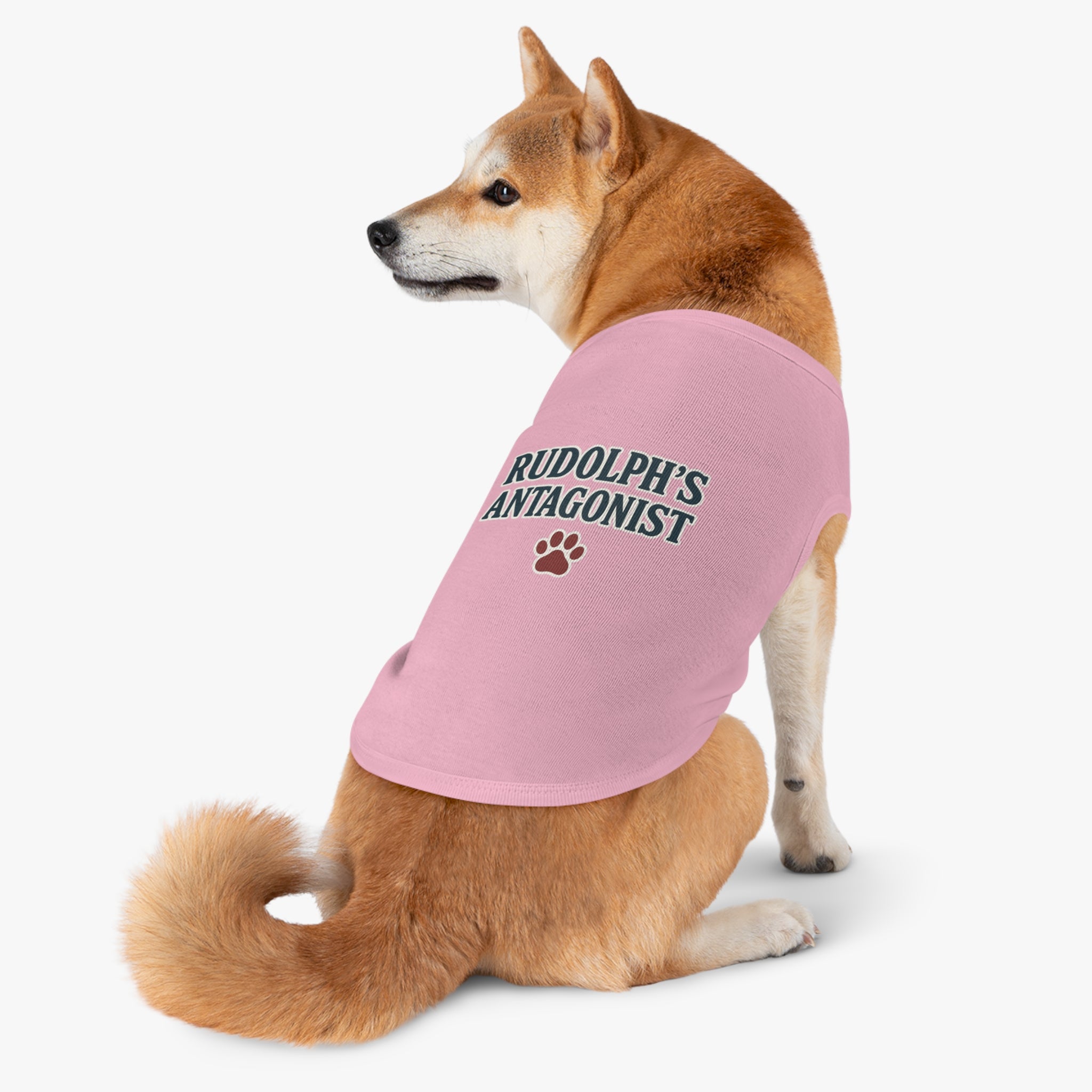 Rudolph's Antagonist Dog Tank Top -- Funny Christmas Apparel for Dogs