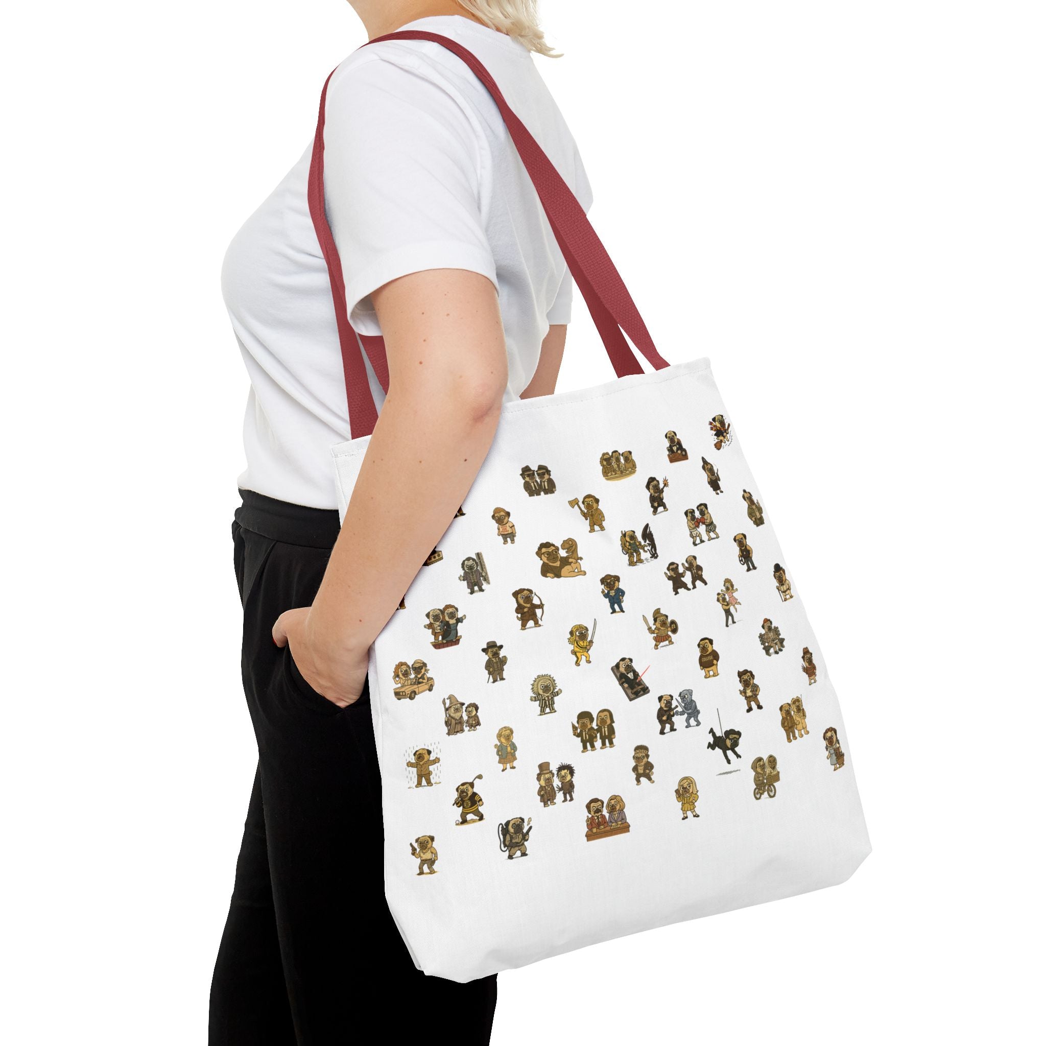Movie Pugs Tote Bag – Hilarious Bag for Dog Lovers and Cinema Fans