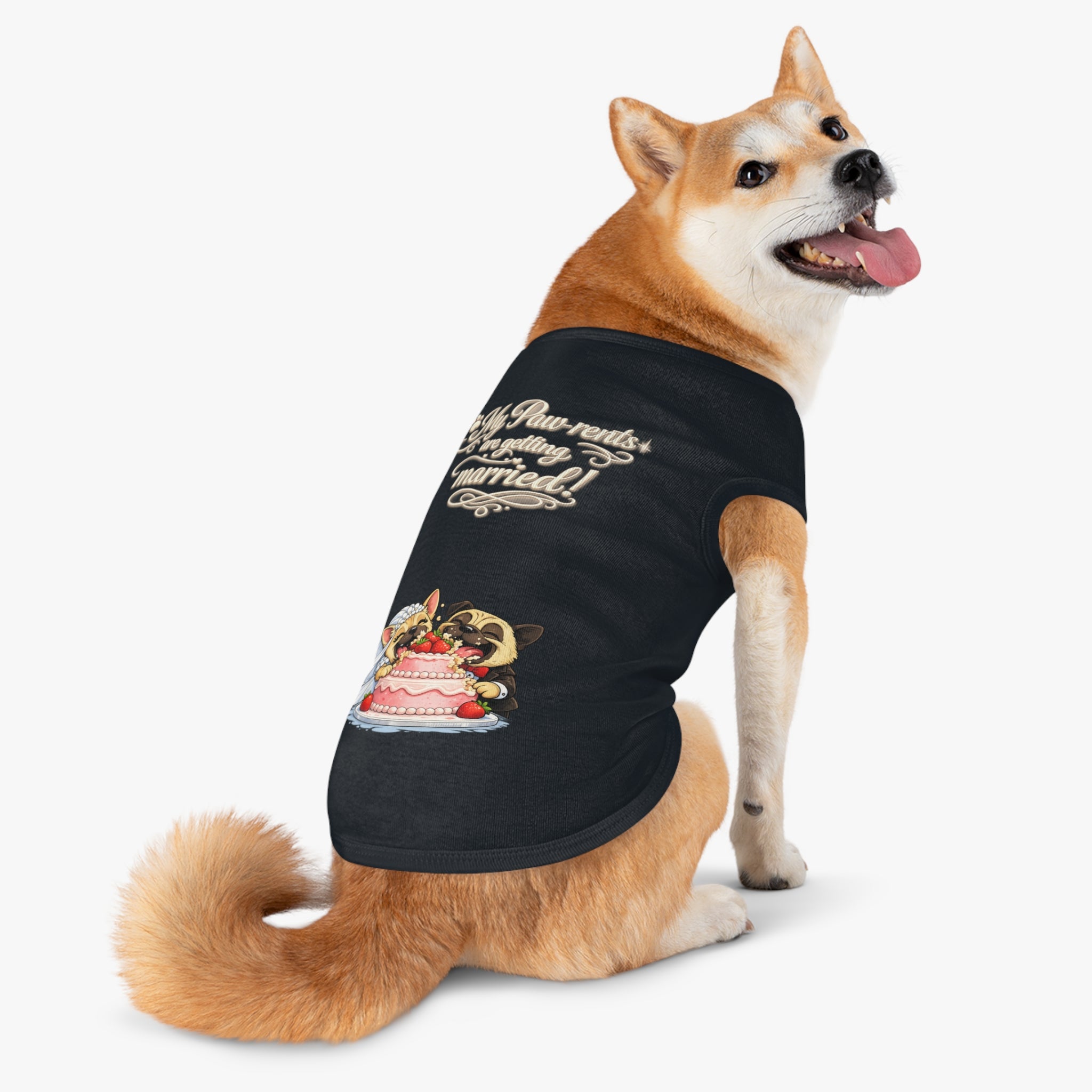 Engagement Gift for Dog Lovers -- My Pawrents Are Getting Married Dog Shirt Wedding Gift (Pug)