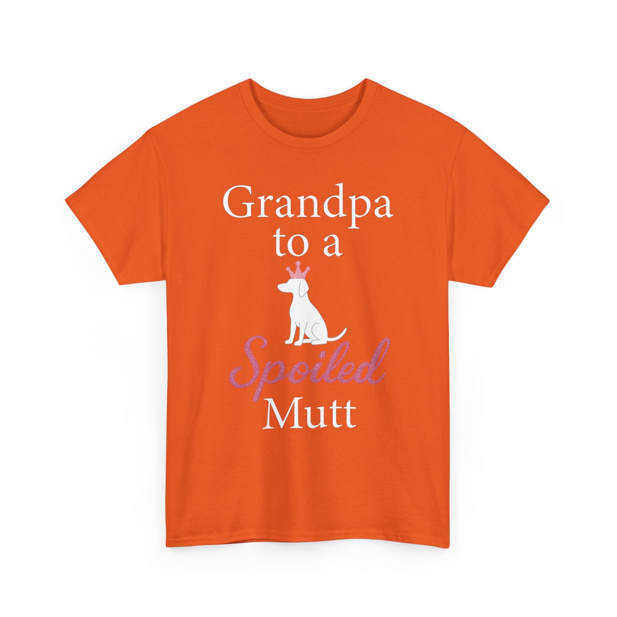 Grandpa to a Spoiled Mutt T-Shirt — Funny Shirt for Dog Lovers