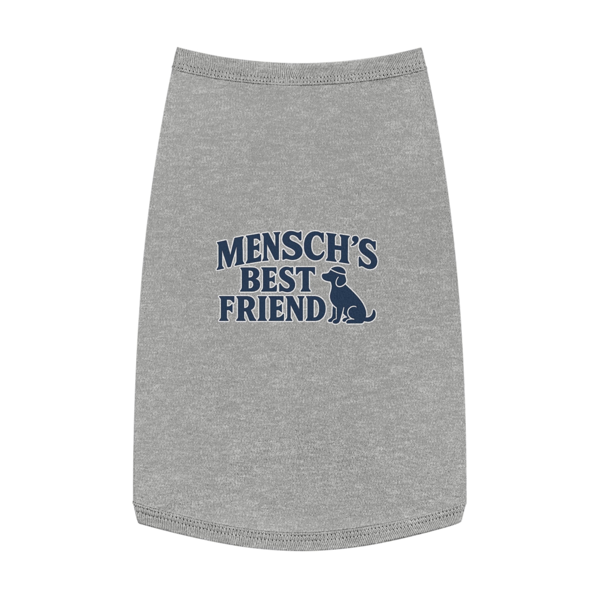 Mensch's Best Friend Dog Tank Top -- Funny Christmas Apparel for Dogs