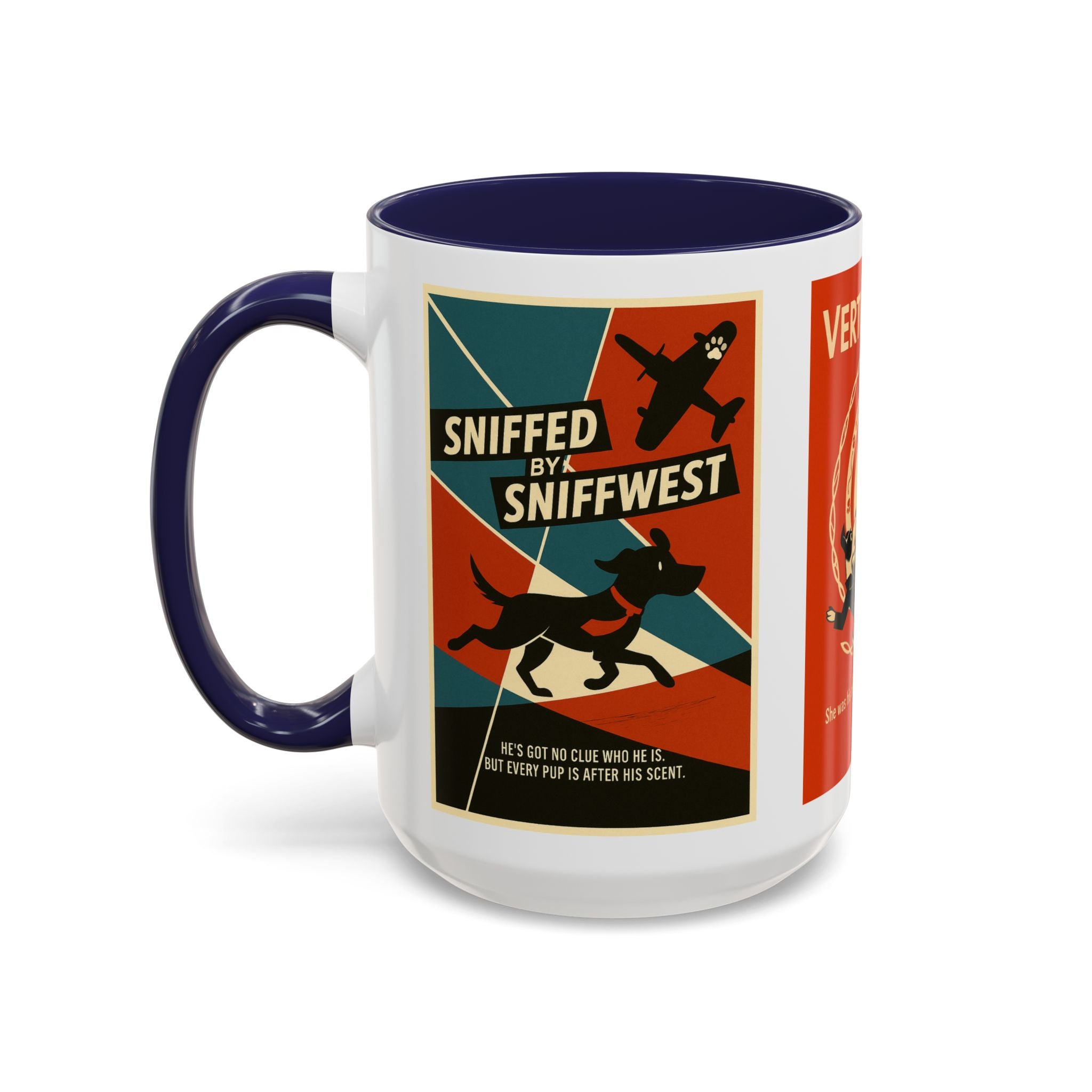 Alfred Hitchock Dog Parody Mug – Funny Gift for Classic Movie Lovers