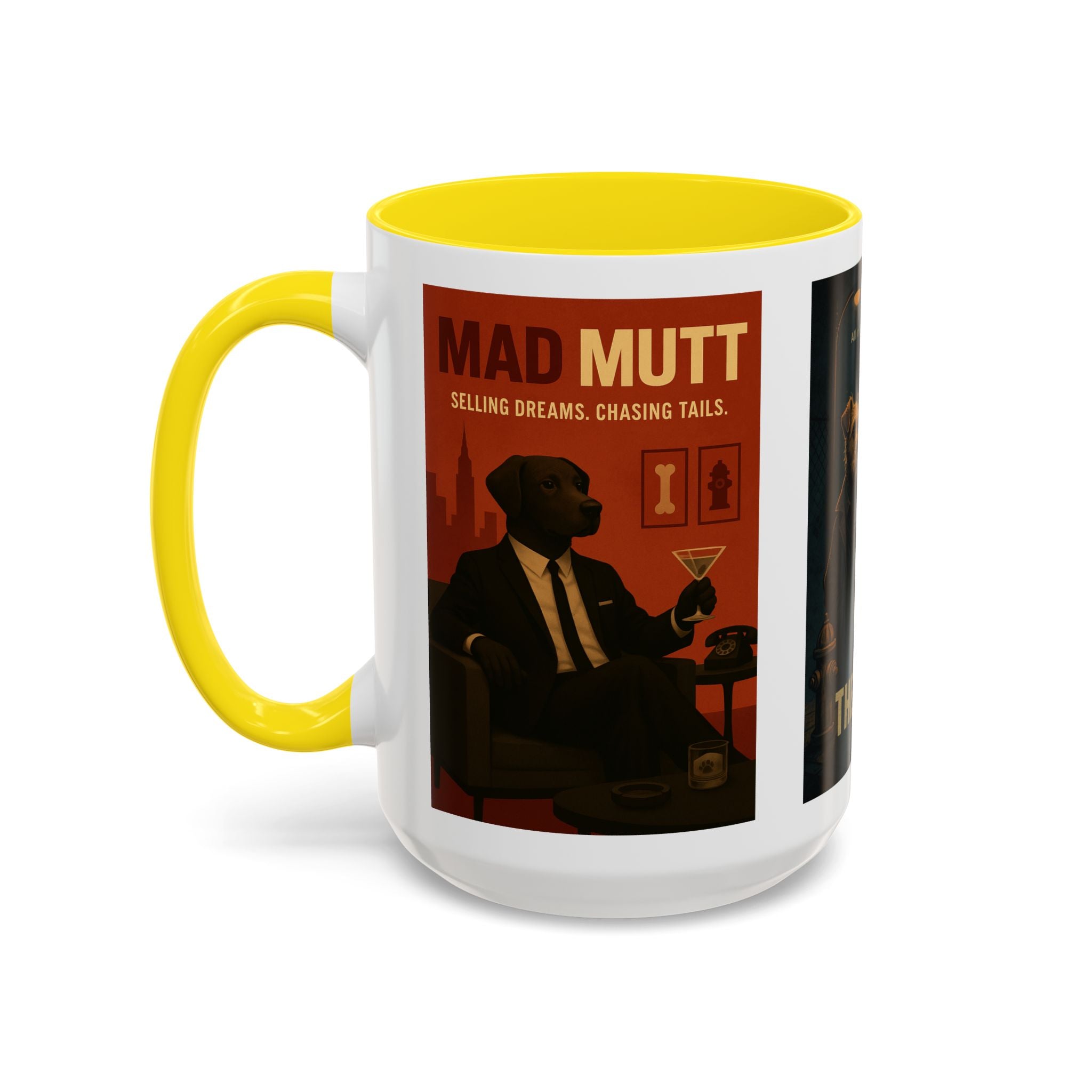 Golden TV Classics Dog Parody Coffee Mug – Mad Men, The Wire & Game of Thrones