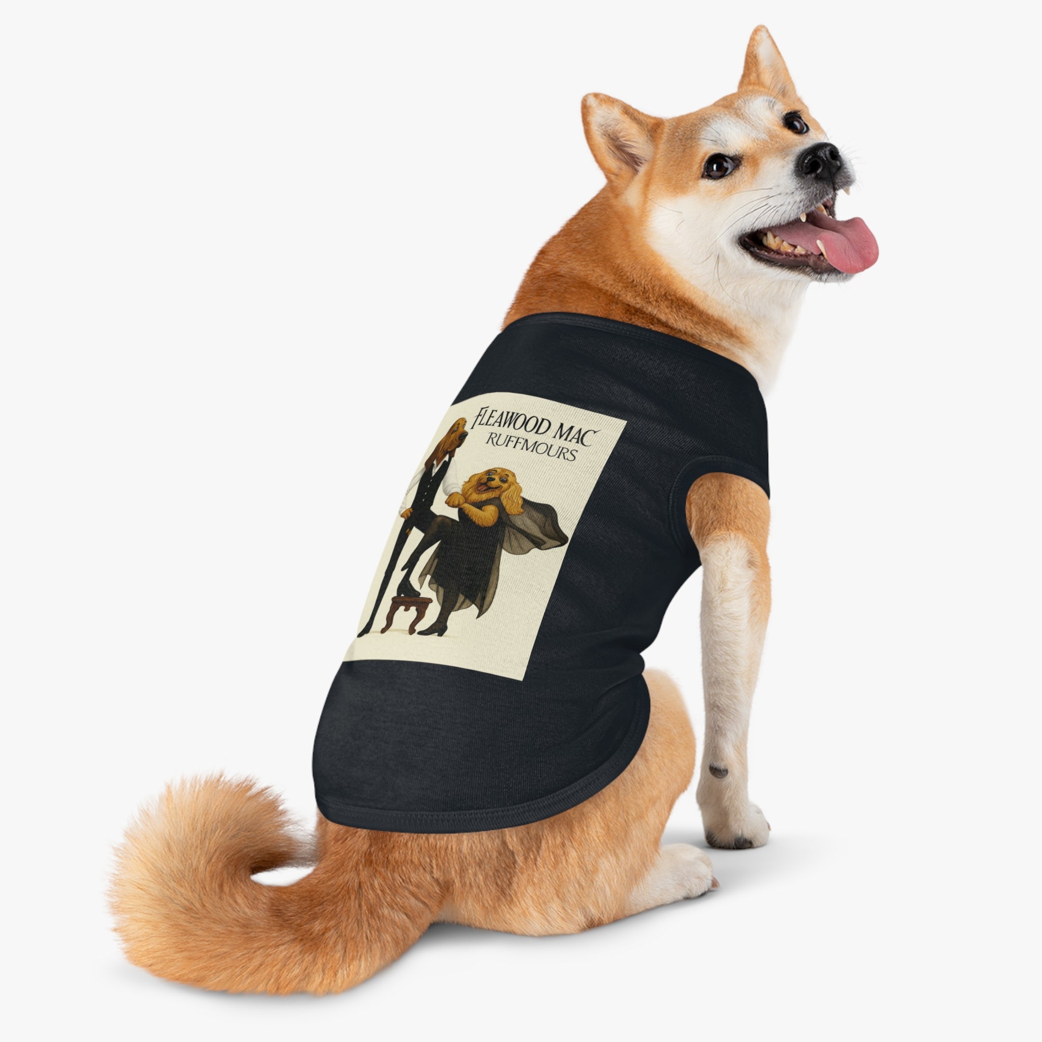 Fleetwoof Mac Ruffmours Pet Tank Top -- Funny Fleetwood Mac Parody Shirt for Dog Lovers