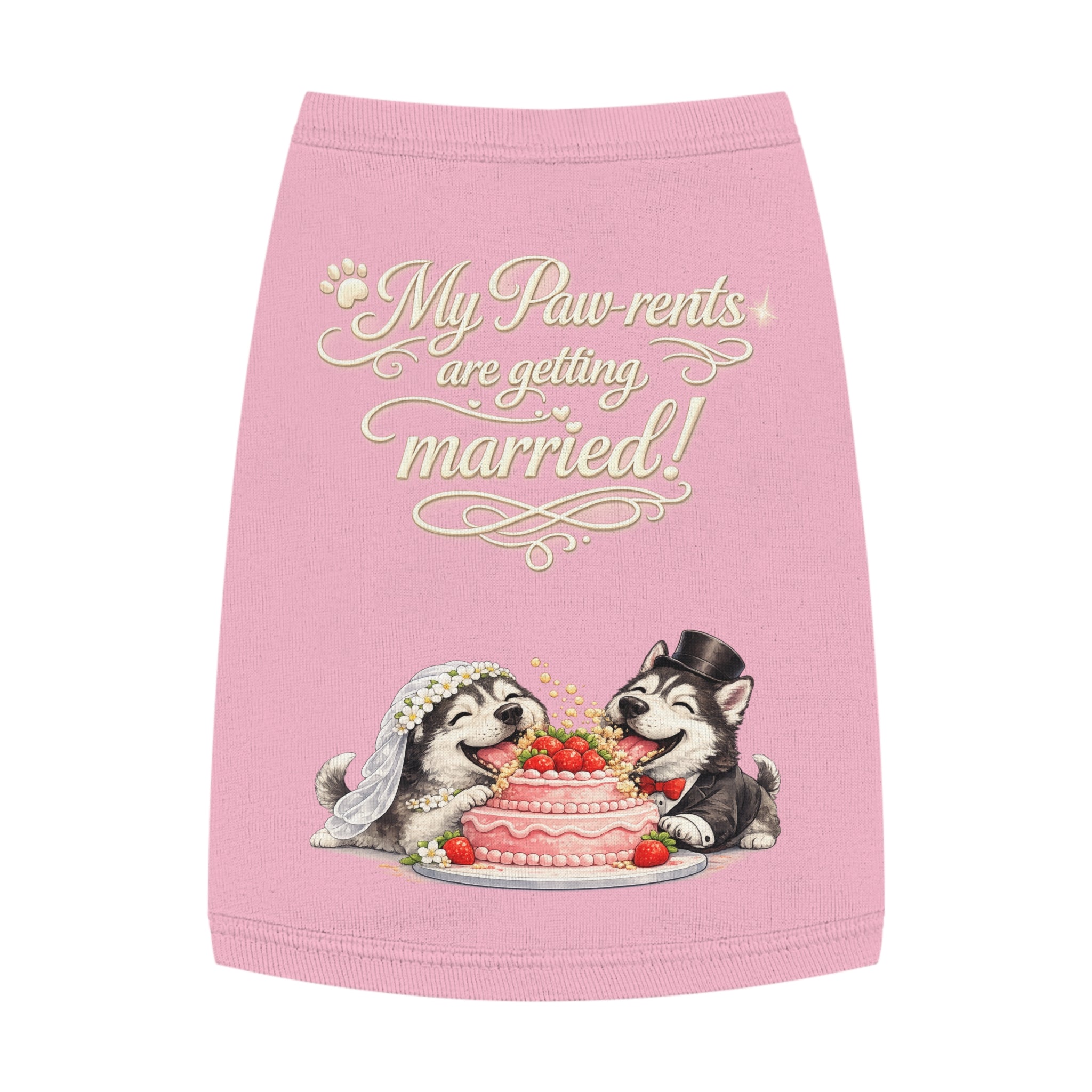 Engagement Gift for Dog Lovers -- My Pawrents Are Getting Married Dog Shirt Wedding Gift (Husky)