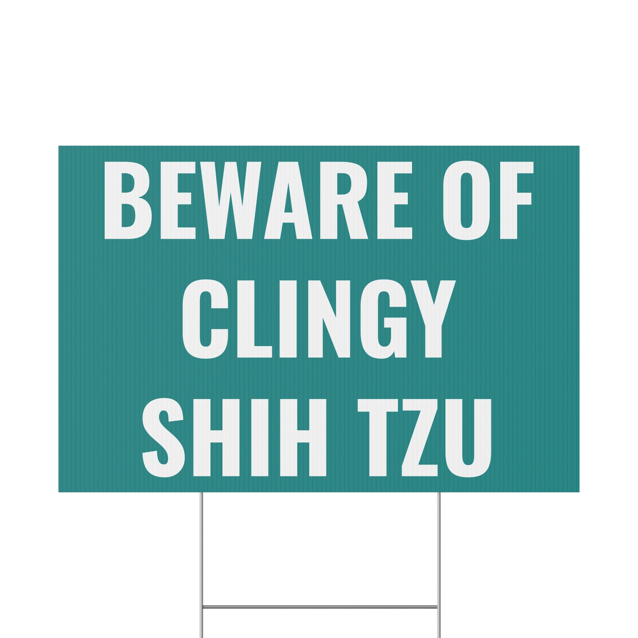 Copy of Copy of Beware of Anxious Chihuahua Yard Sign - Funny Dog Warning Plastic Lawn Sign