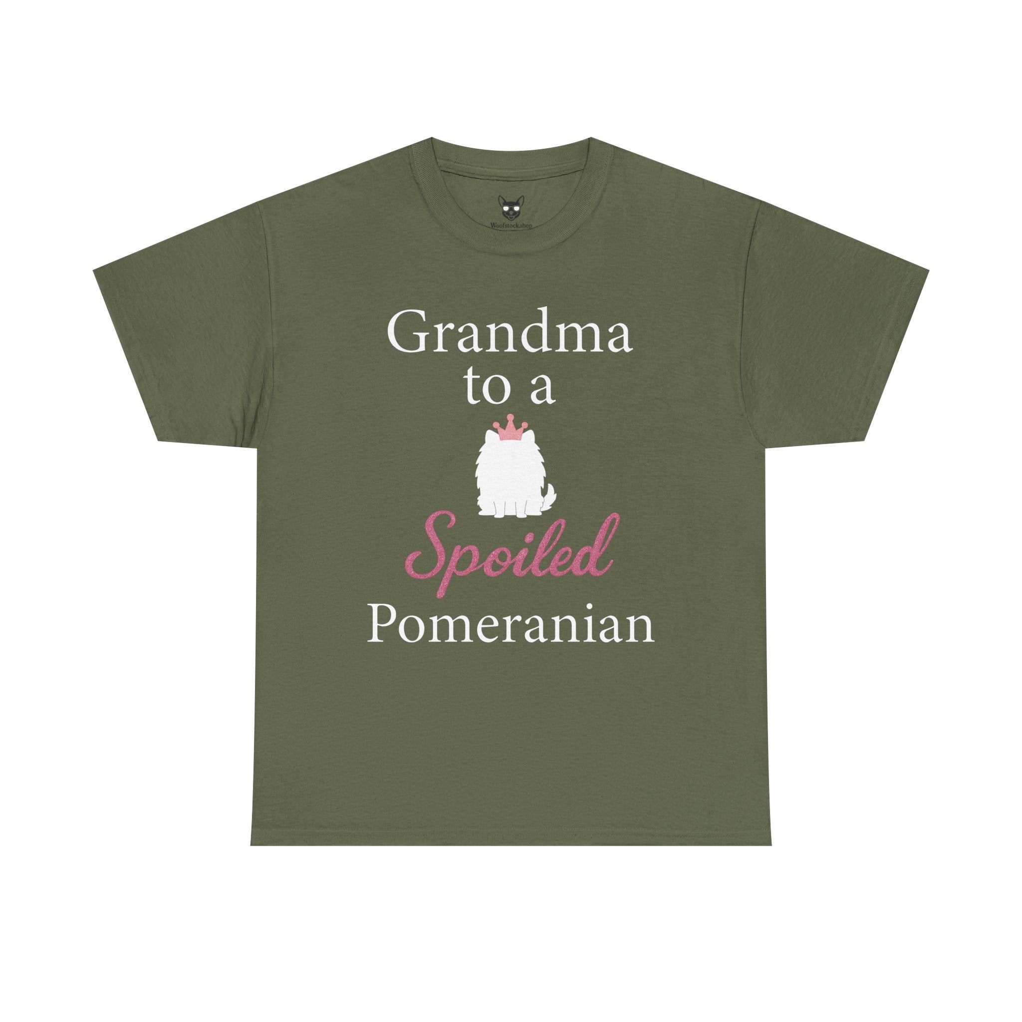 Grandma to a Spoiled Pomeranian T-Shirt — Funny Shirt for Dog Lovers