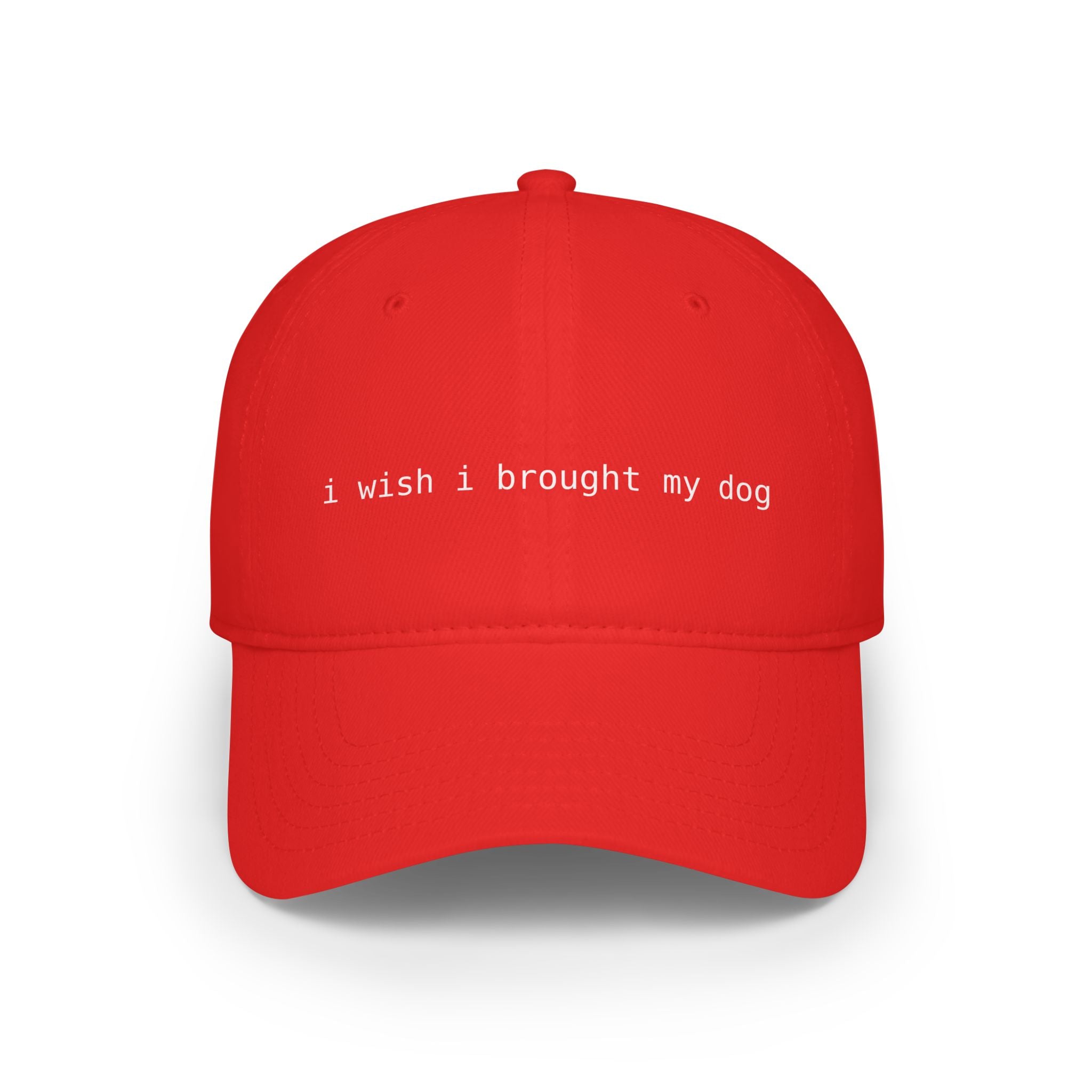 I Wish I Brought My Dog Low Profile Baseball Cap