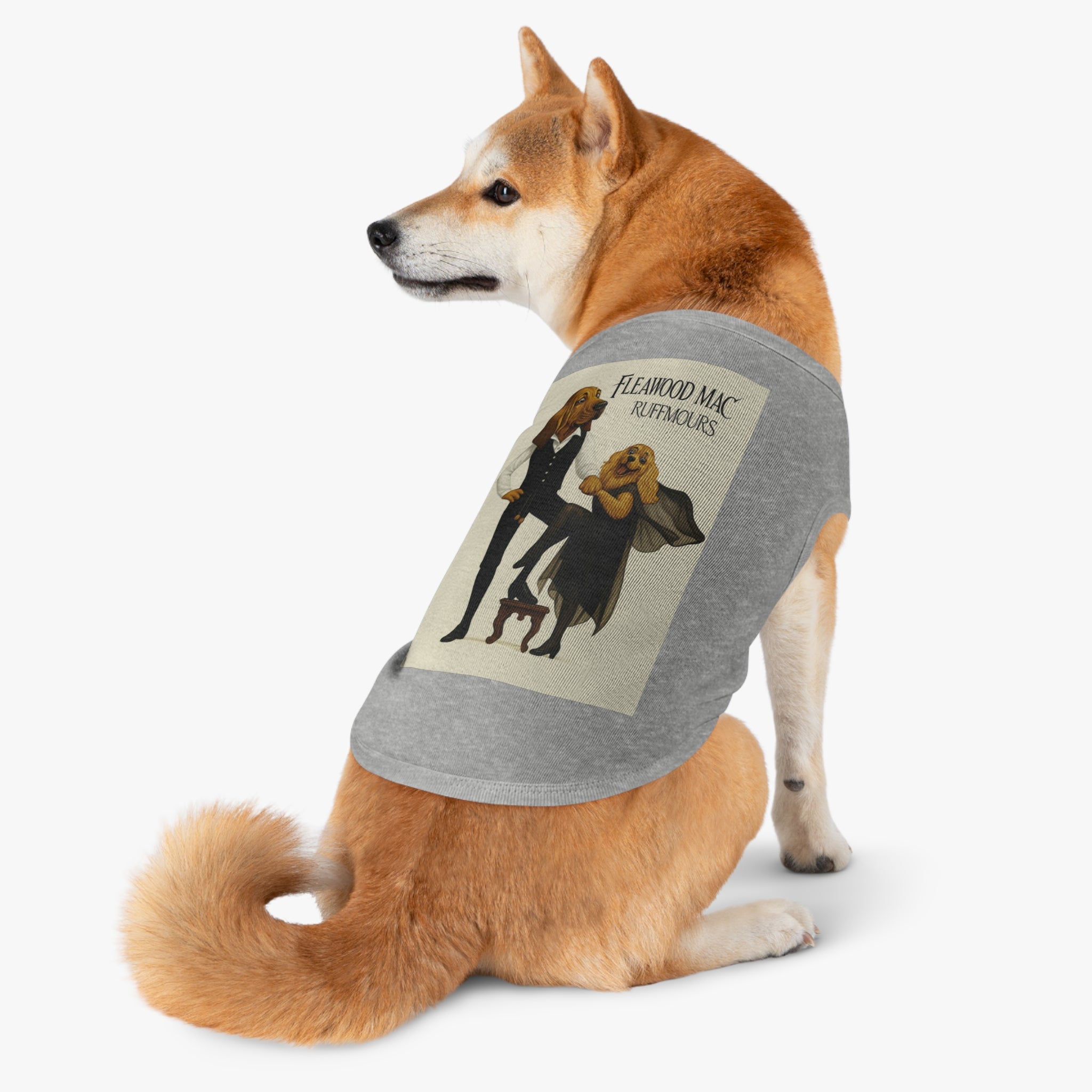 Fleetwoof Mac Ruffmours Pet Tank Top -- Funny Fleetwood Mac Parody Shirt for Dog Lovers