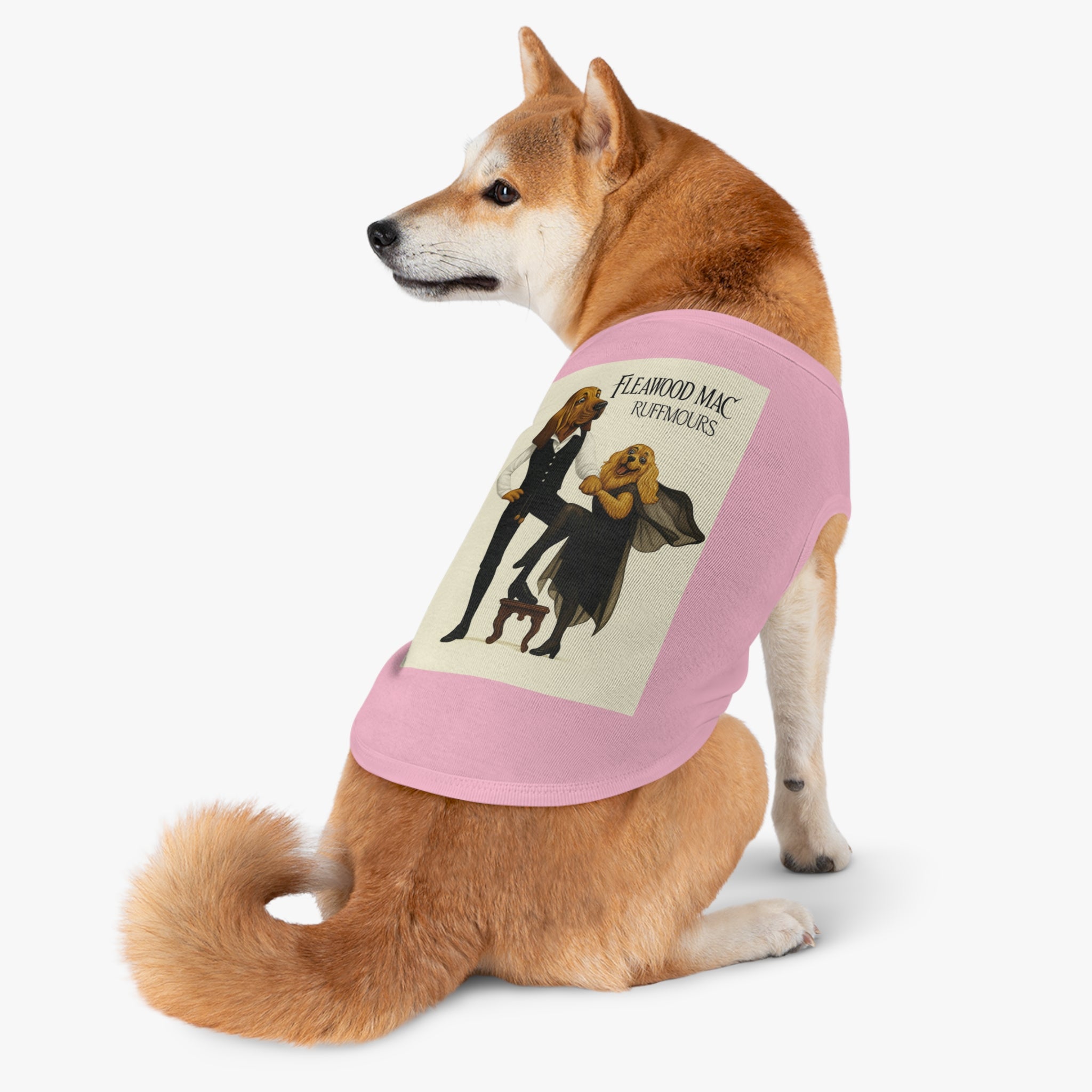 Fleetwoof Mac Ruffmours Pet Tank Top -- Funny Fleetwood Mac Parody Shirt for Dog Lovers