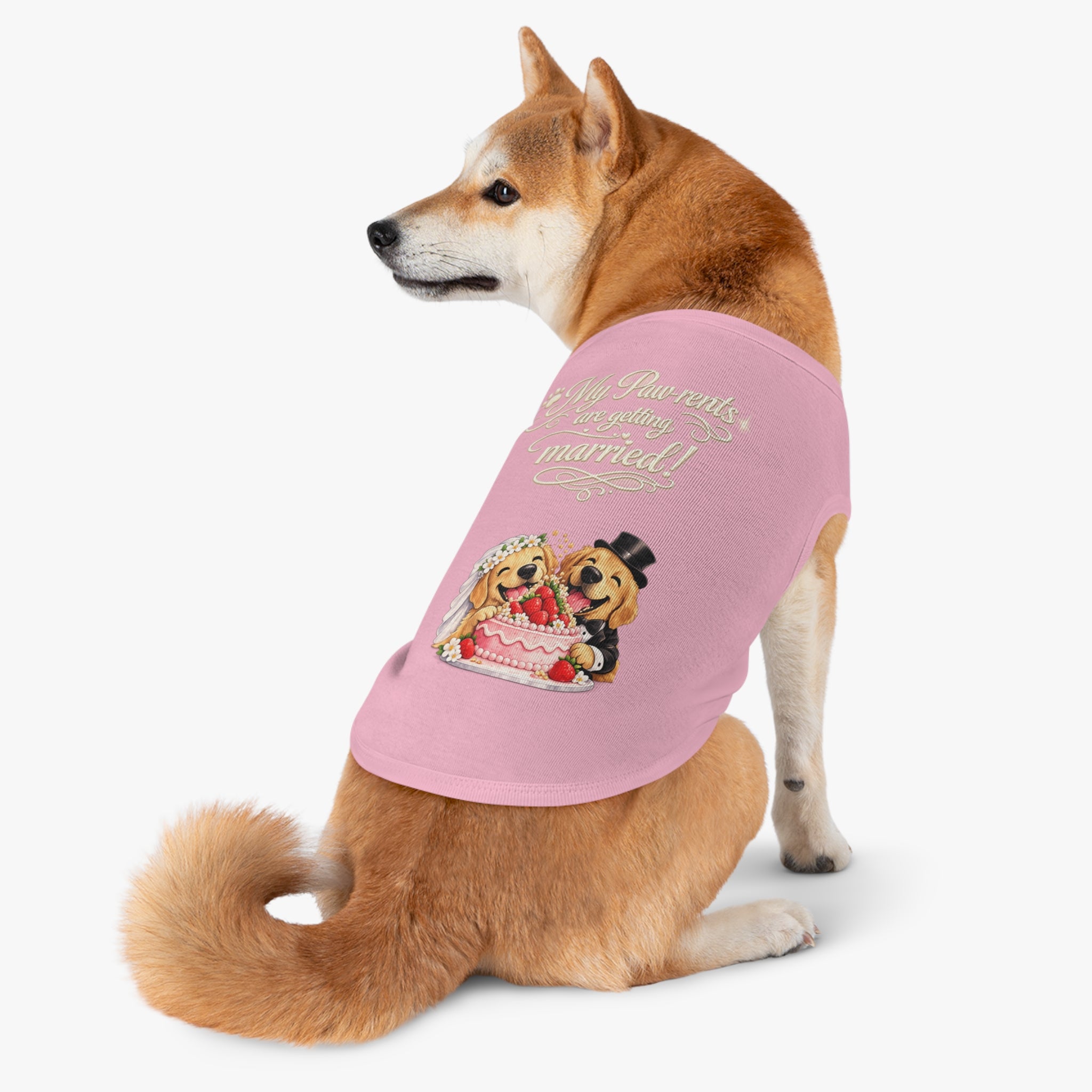 Engagement Gift for Dog Lovers -- My Pawrents Are Getting Married Dog Shirt Wedding Gift (Lab/Golden Retriever)
