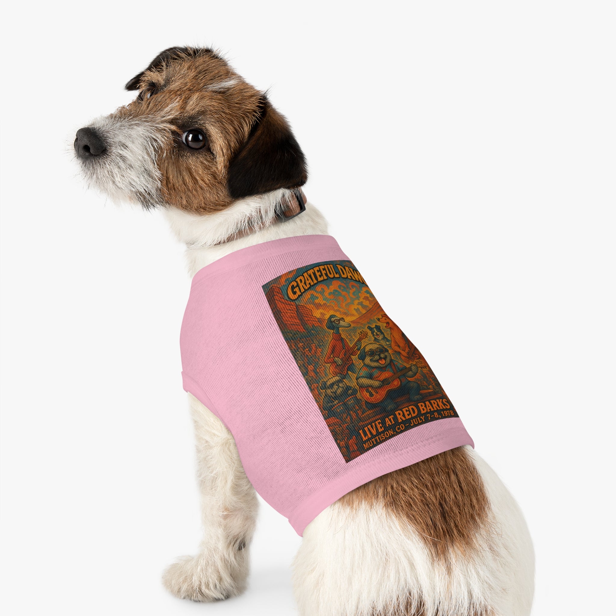 Grateful Dawgs Pet Tank Top-- Funny Parody Concert Shirt for Dog Lovers