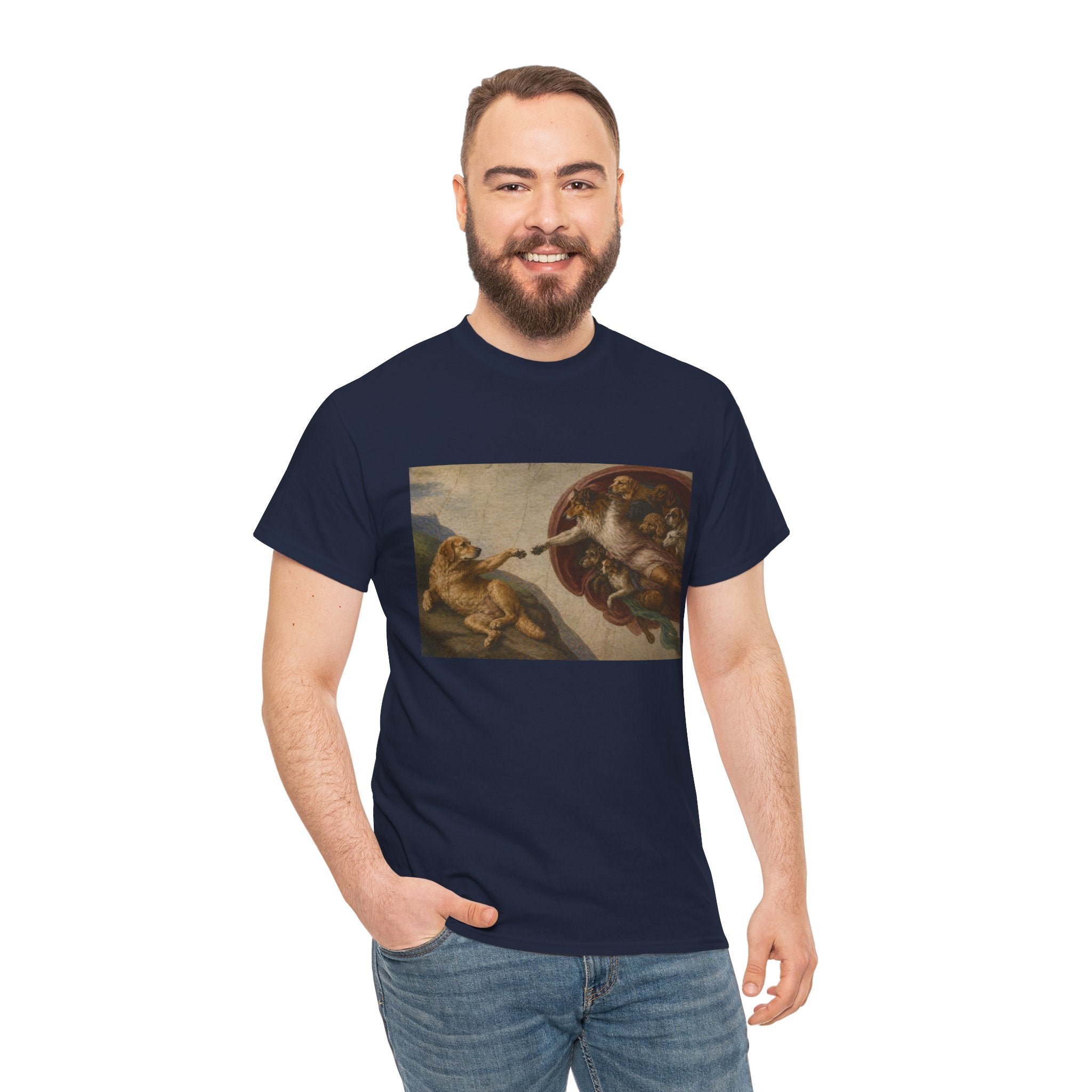 The Creation of Paw-dam -- Funny Shirt for Dog and Art Lovers