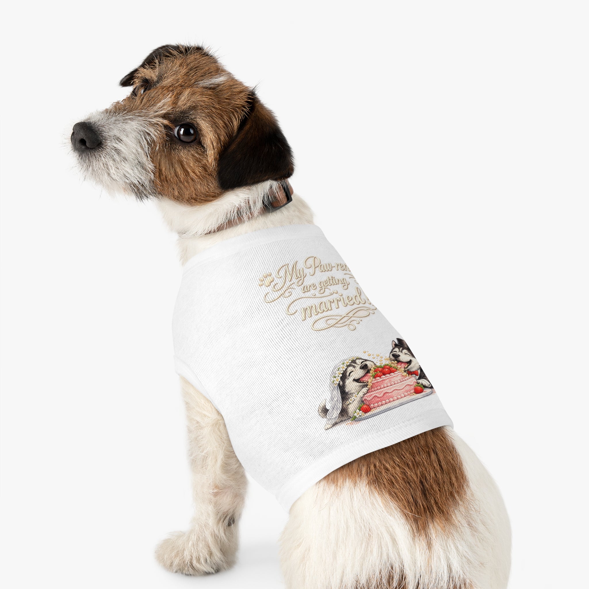 Engagement Gift for Dog Lovers -- My Pawrents Are Getting Married Dog Shirt Wedding Gift (Husky)