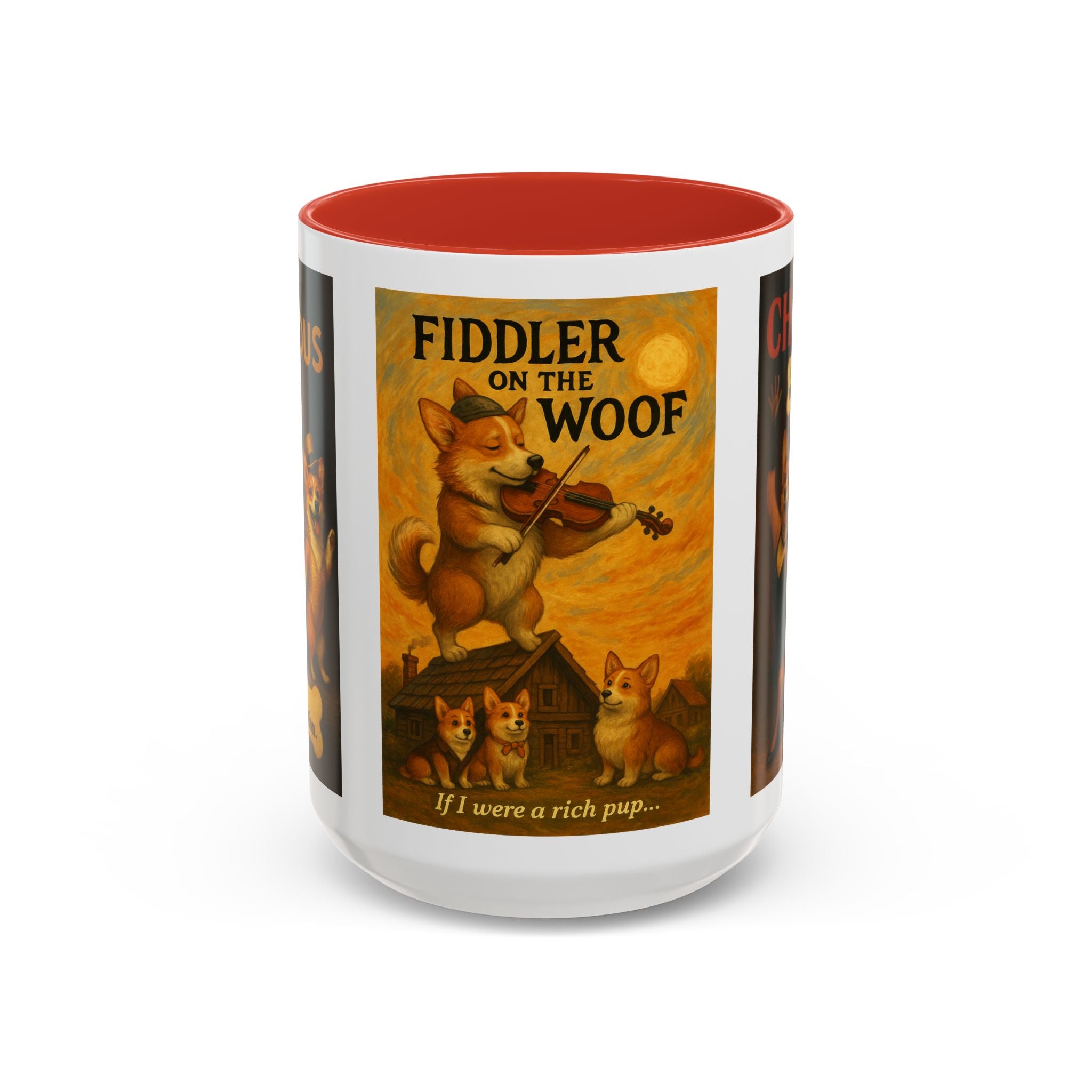 Broadway Dog Parody Mug – Funny Chicago, Fiddler & A Chorus Line Musical Gift