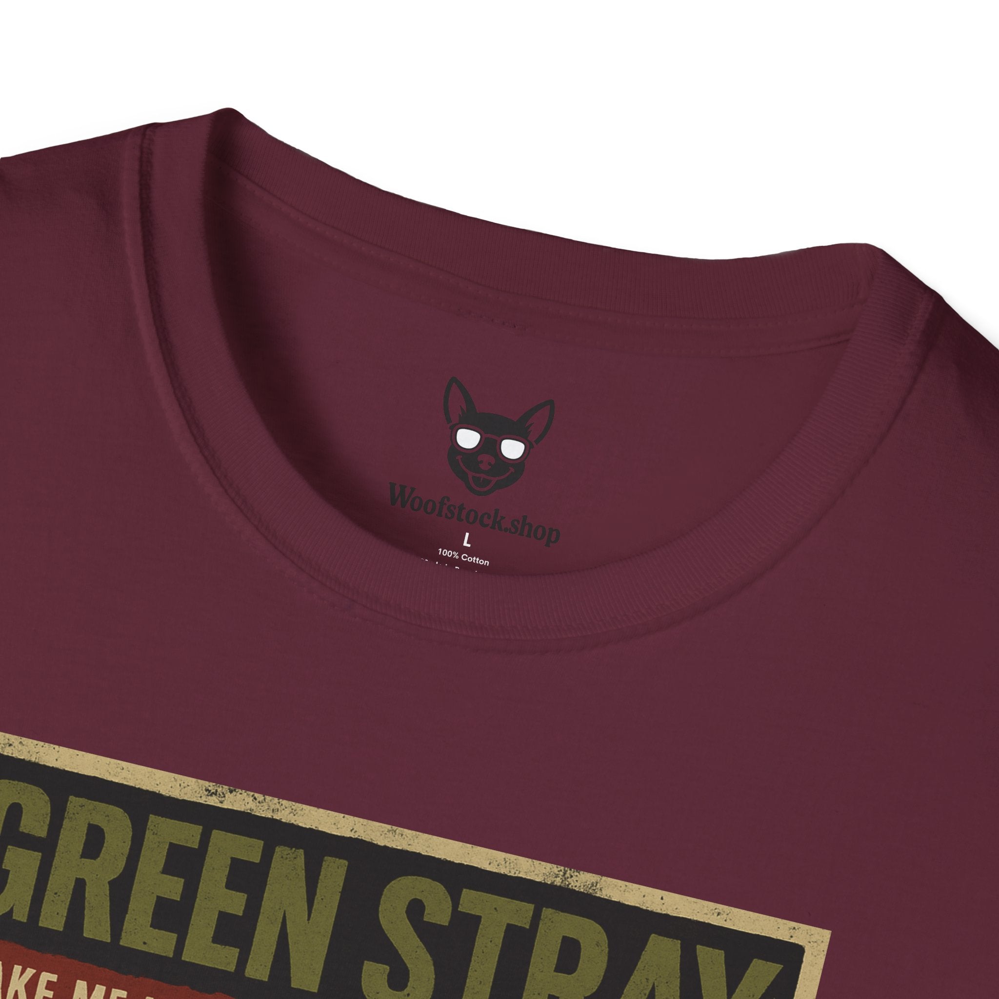 Green Day Concert Poster Dog Parody Unisex Softstyle T-Shirt – Funny Tee for Music and Dog Lovers
