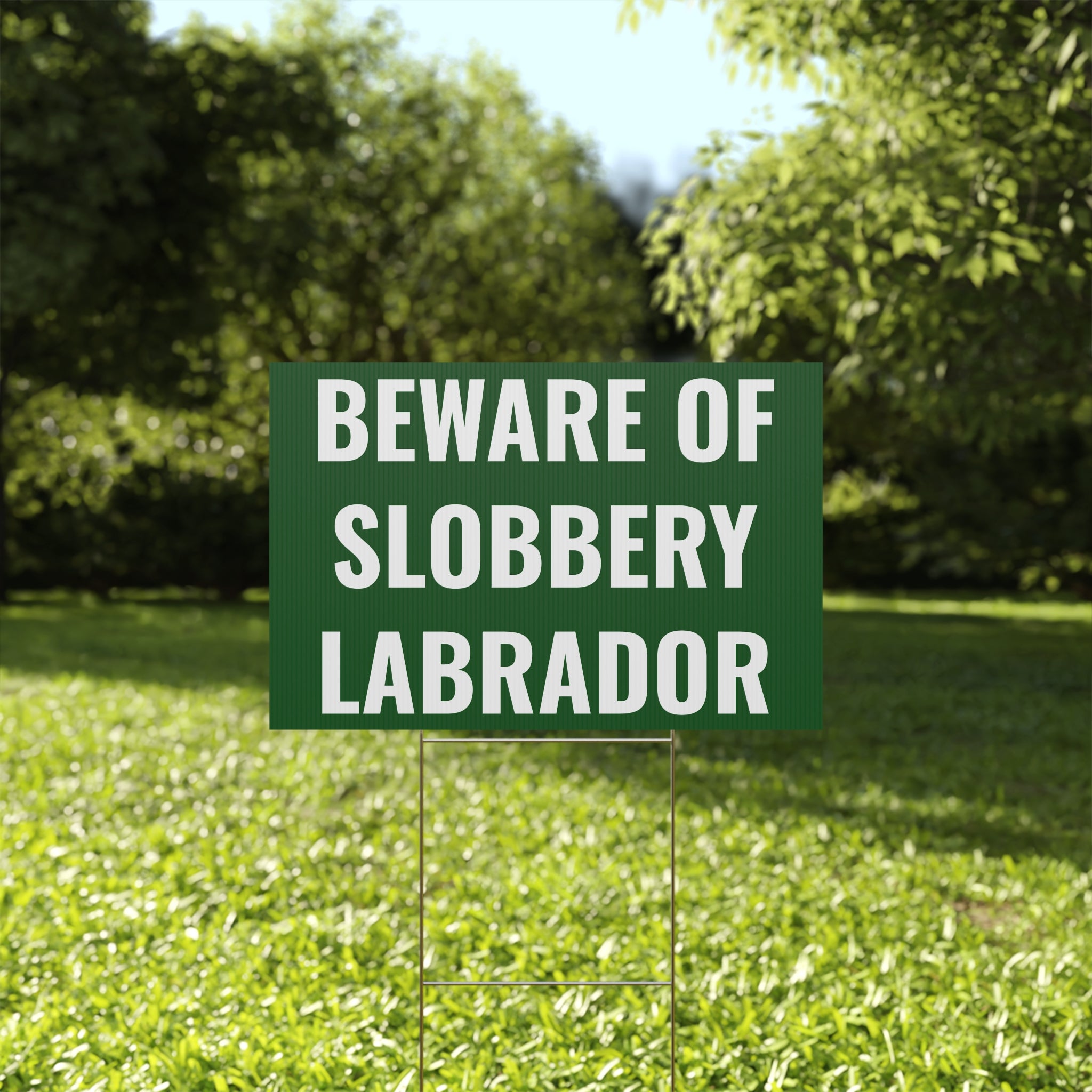Copy of Beware of Anxious Chihuahua Yard Sign - Funny Dog Warning Plastic Lawn Sign