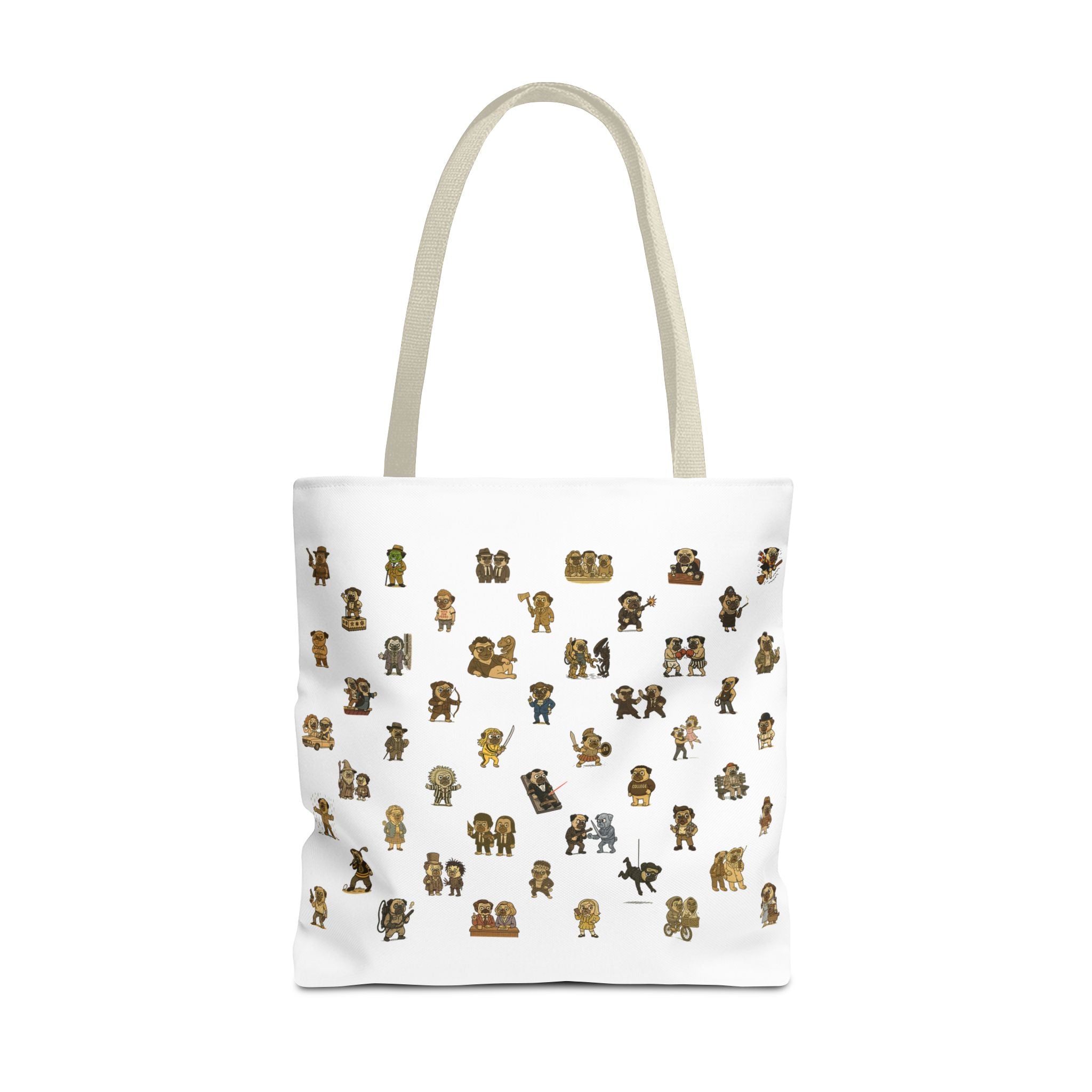 Movie Pugs Tote Bag – Hilarious Bag for Dog Lovers and Cinema Fans