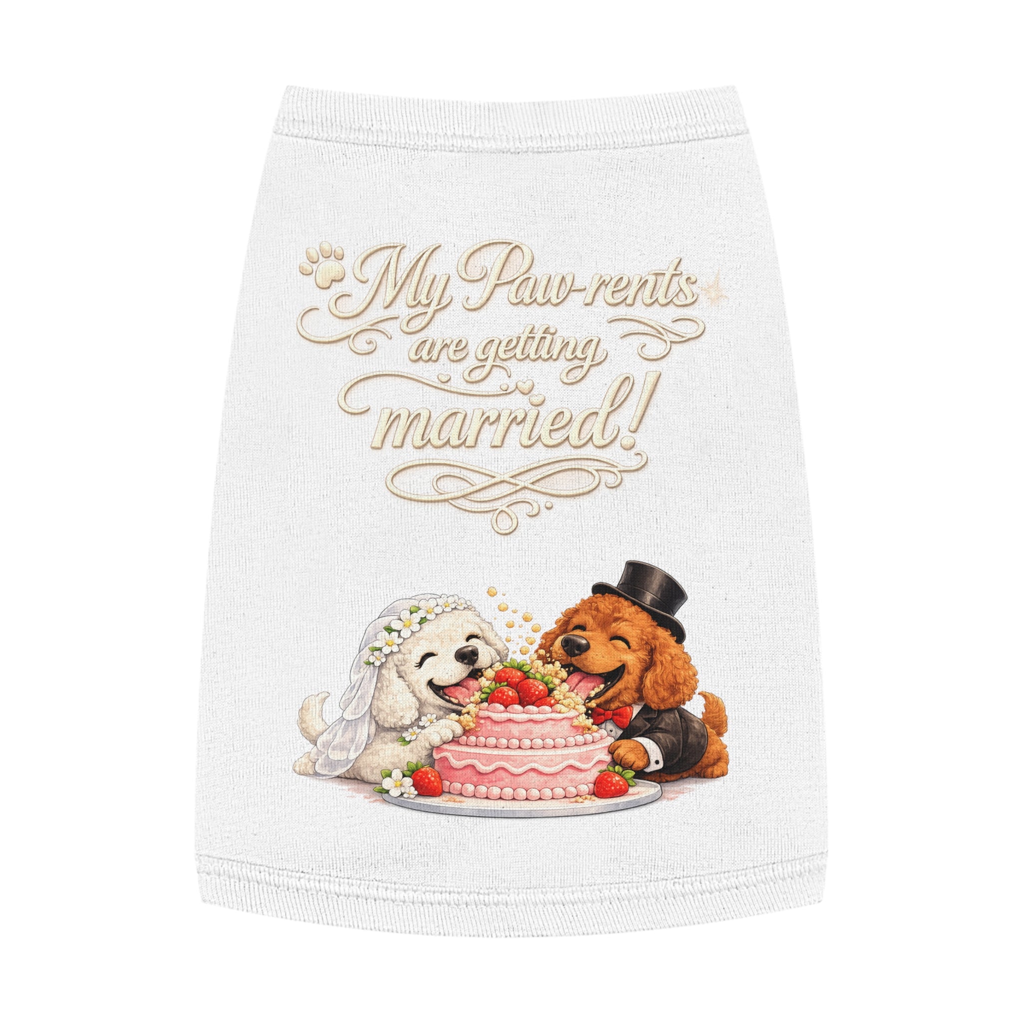 Engagement Gift for Dog Lovers -- My Pawrents Are Getting Married Dog Shirt Wedding Gift (Poodle)