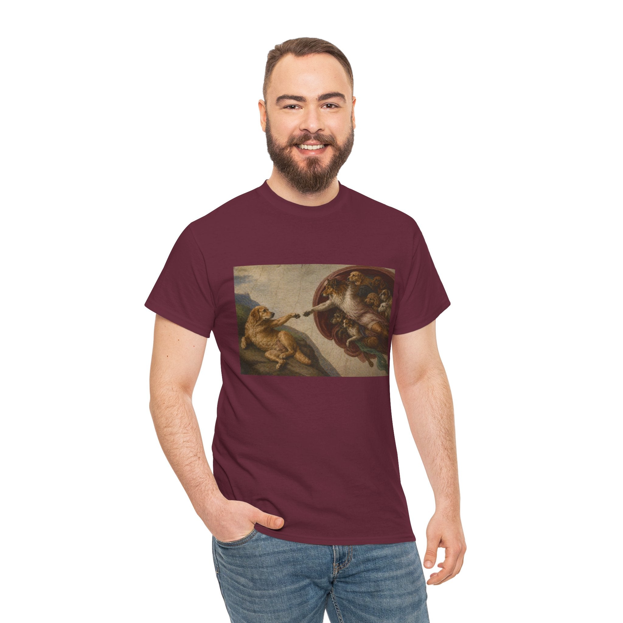 The Creation of Paw-dam -- Funny Shirt for Dog and Art Lovers