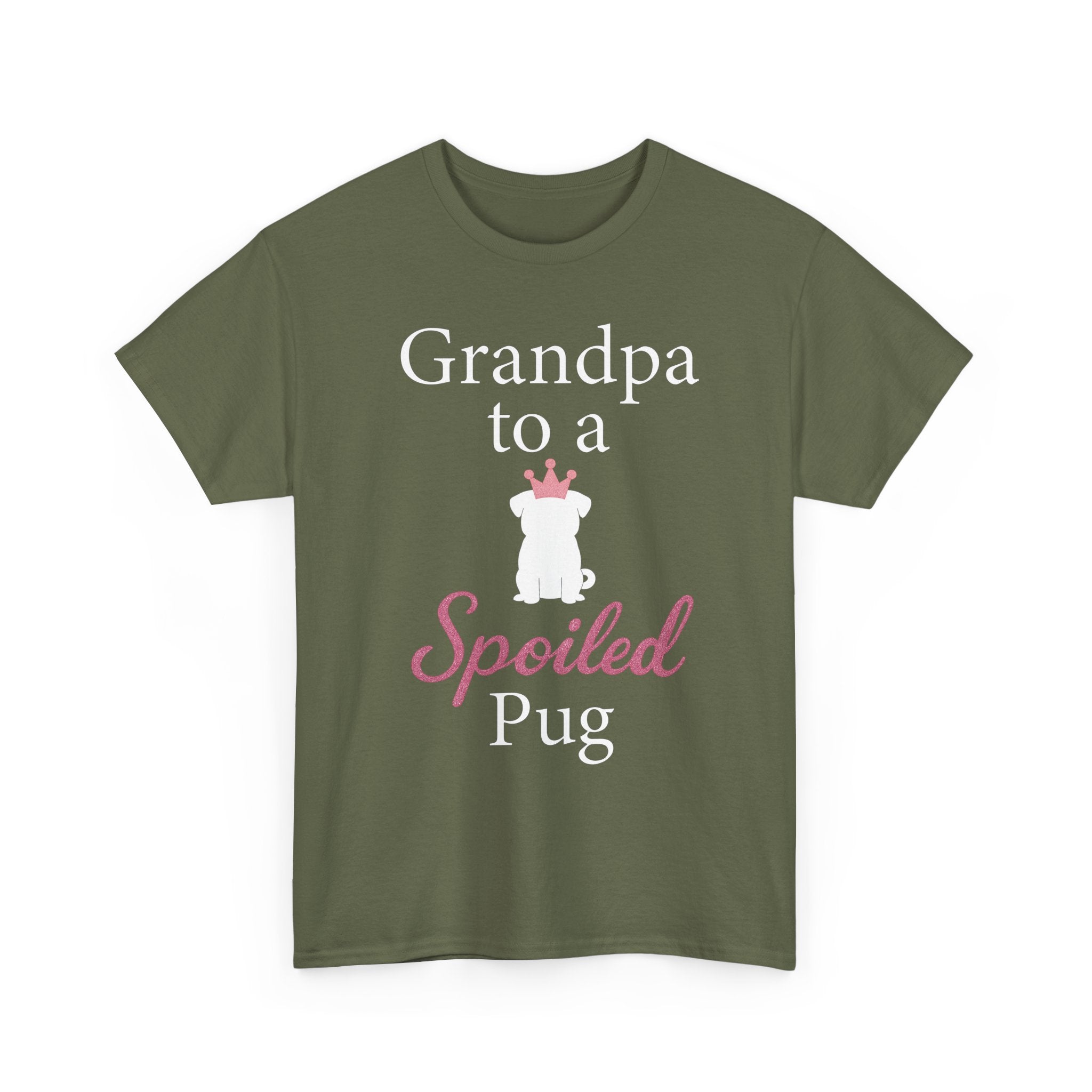 Grandpa to a Spoiled Pug T-Shirt — Funny Shirt for Dog Lovers