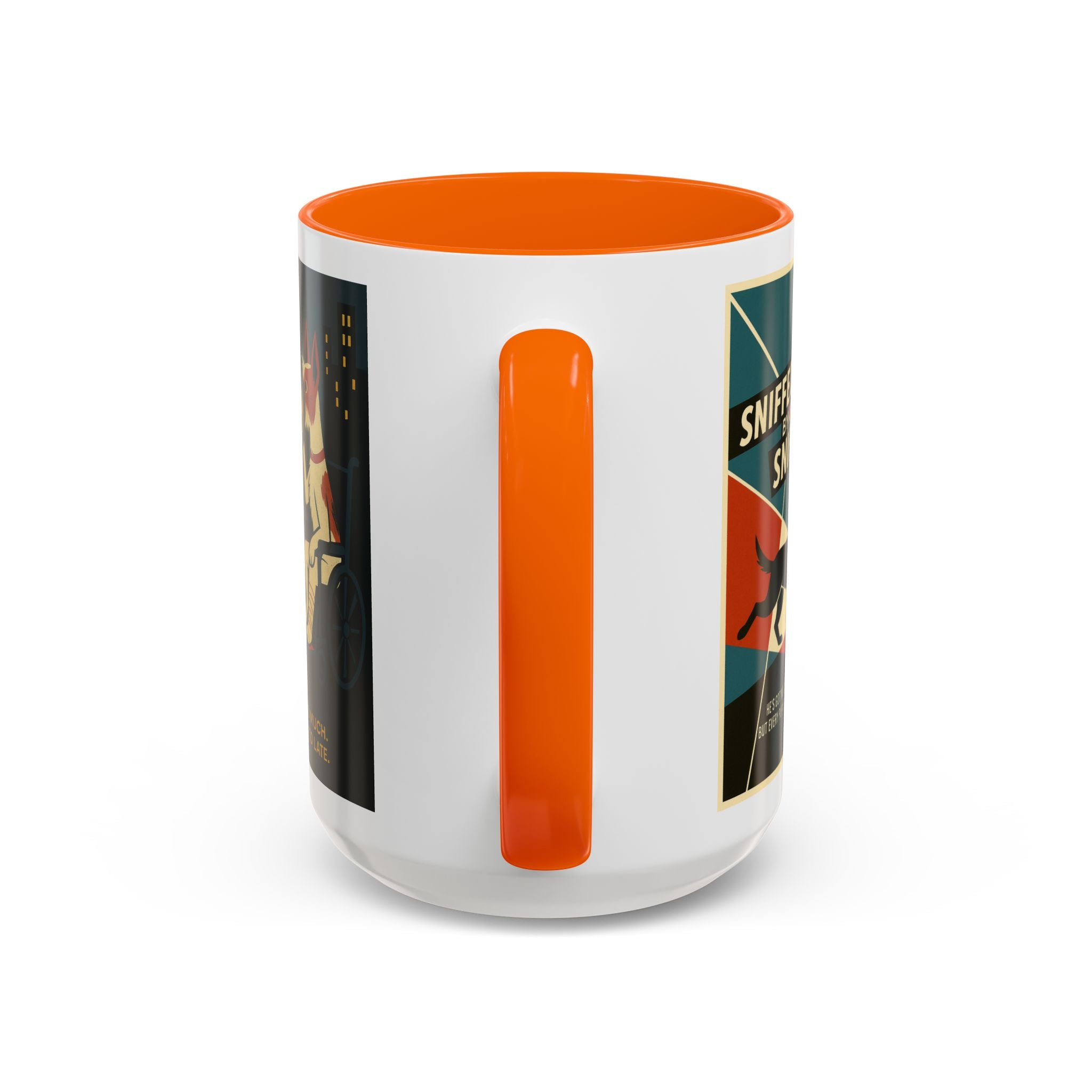 Alfred Hitchock Dog Parody Mug – Funny Gift for Classic Movie Lovers