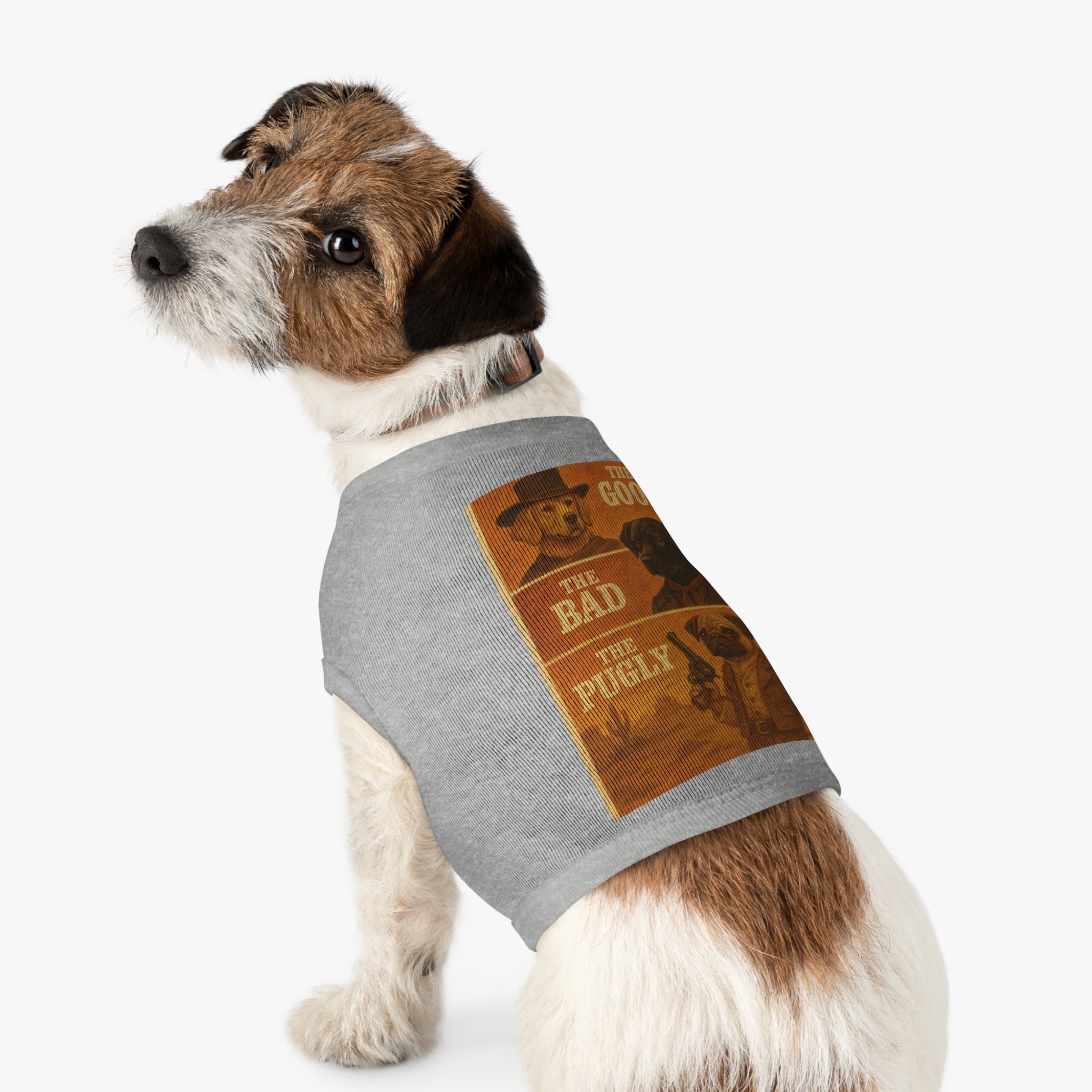 The Good, The Bad, The Pugly Pet Tank Top-- Funny Parody Shirt for Dog Lovers
