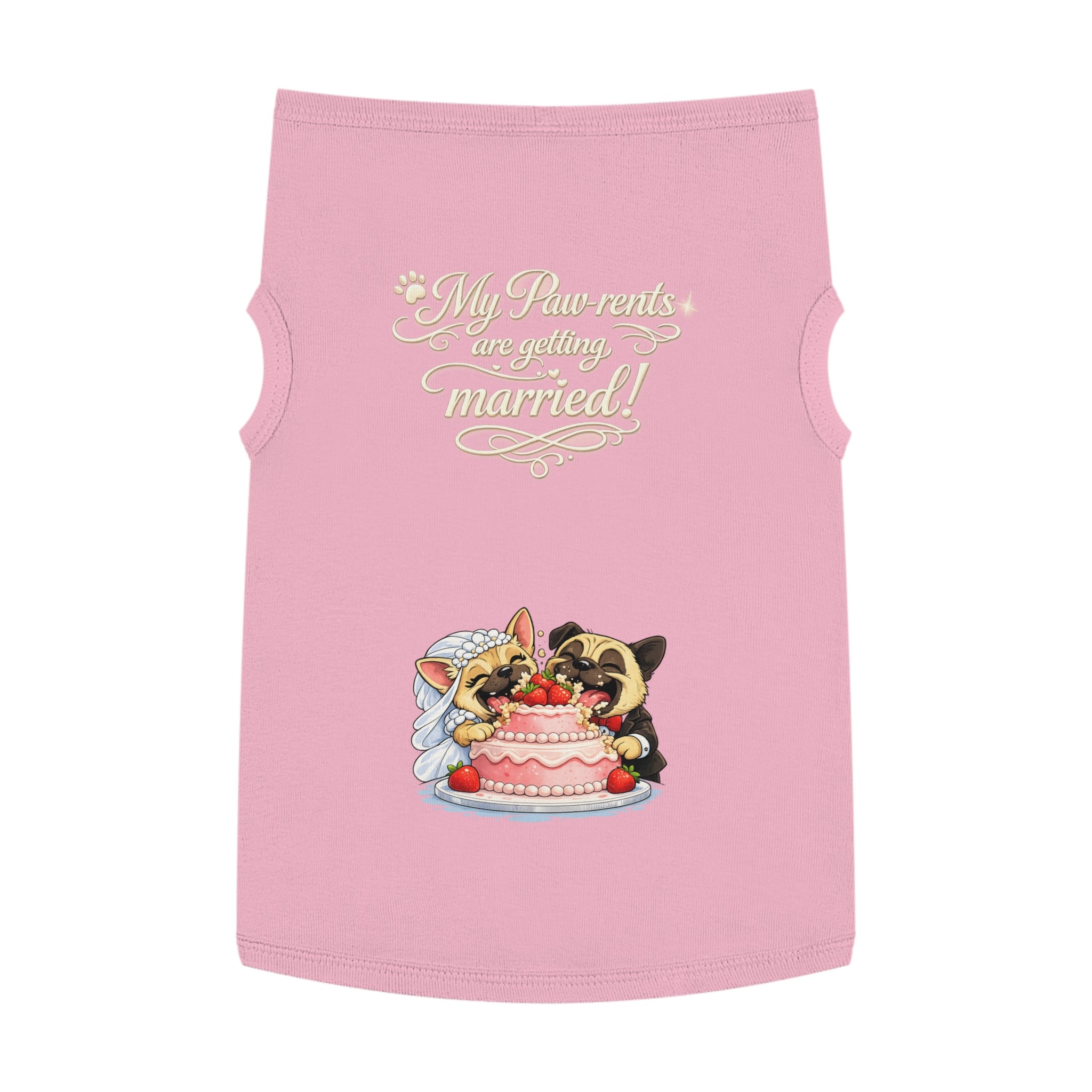 Engagement Gift for Dog Lovers -- My Pawrents Are Getting Married Dog Shirt Wedding Gift (Pug)