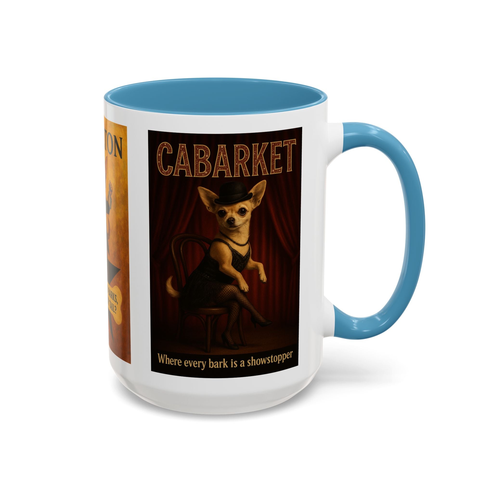 Broadway Dog Parody Mug – Funny Wicked, Hamilton & Cabaret Musical Gift