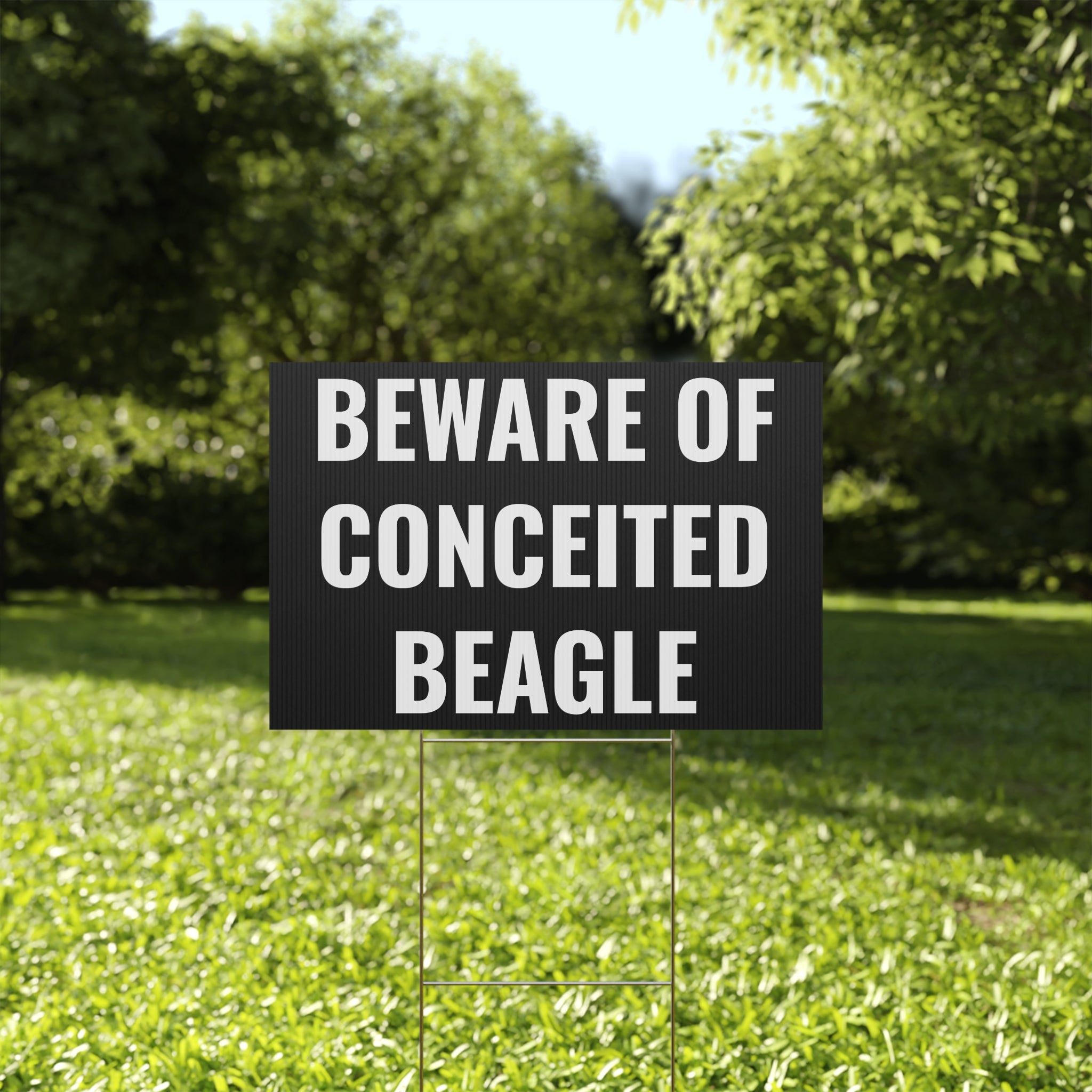 Copy of Copy of Beware of Anxious Chihuahua Yard Sign - Funny Dog Warning Plastic Lawn Sign