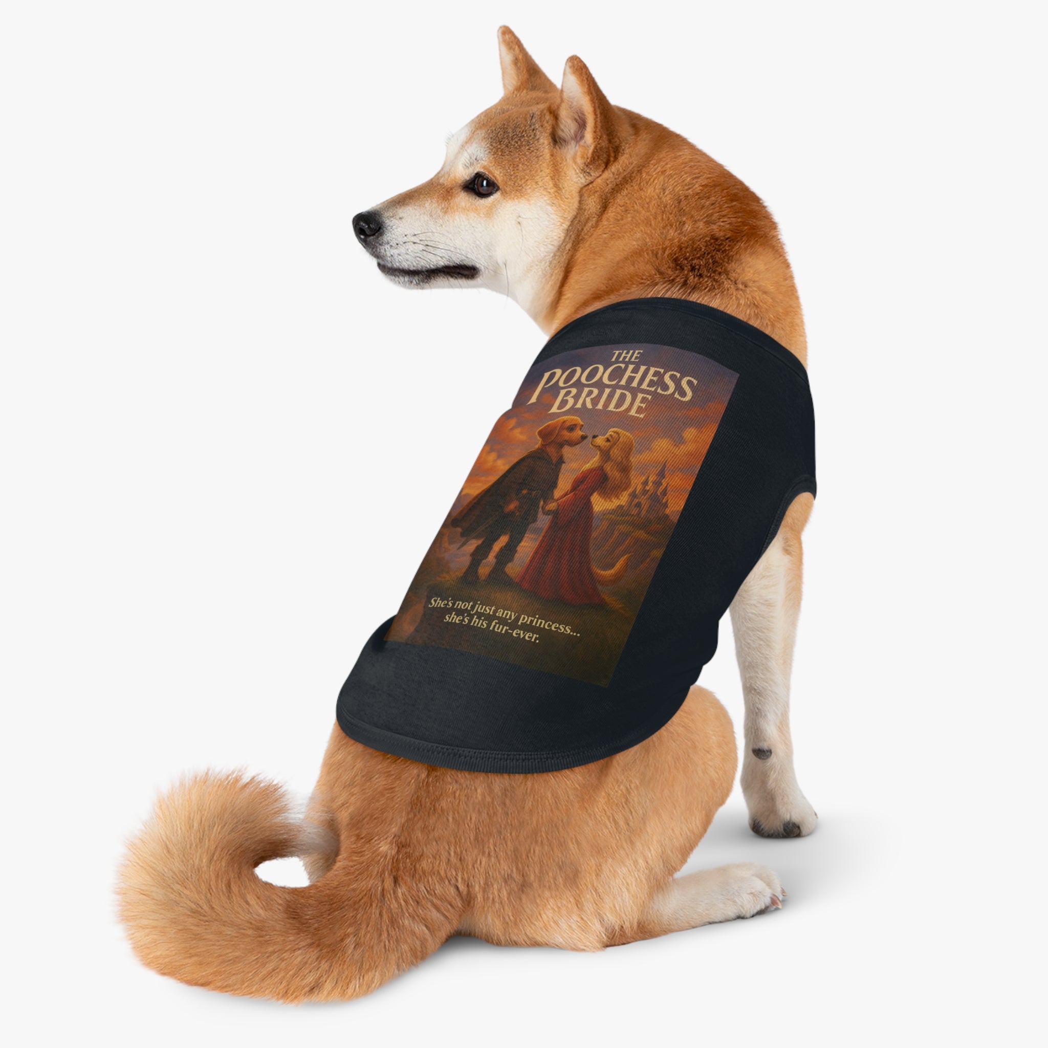 The Poochess Bride Pet Tank Top-- Funny Parody Shirt for Dogs Lovers