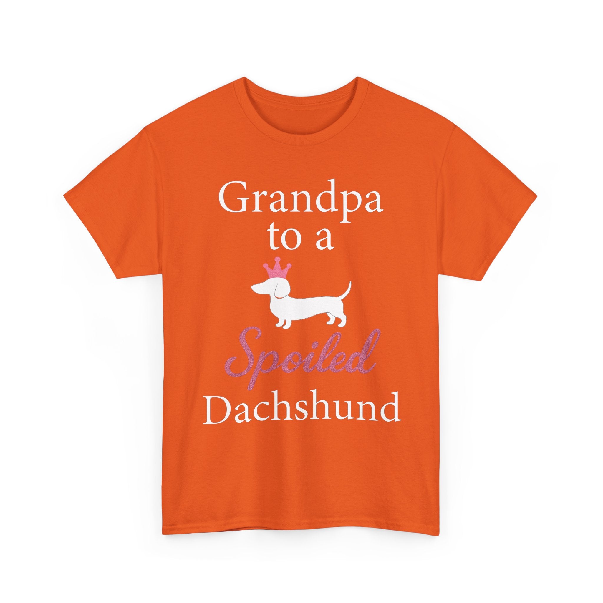 Grandpa to a Spoiled Dachshund T-Shirt — Funny Shirt for Dog Lovers