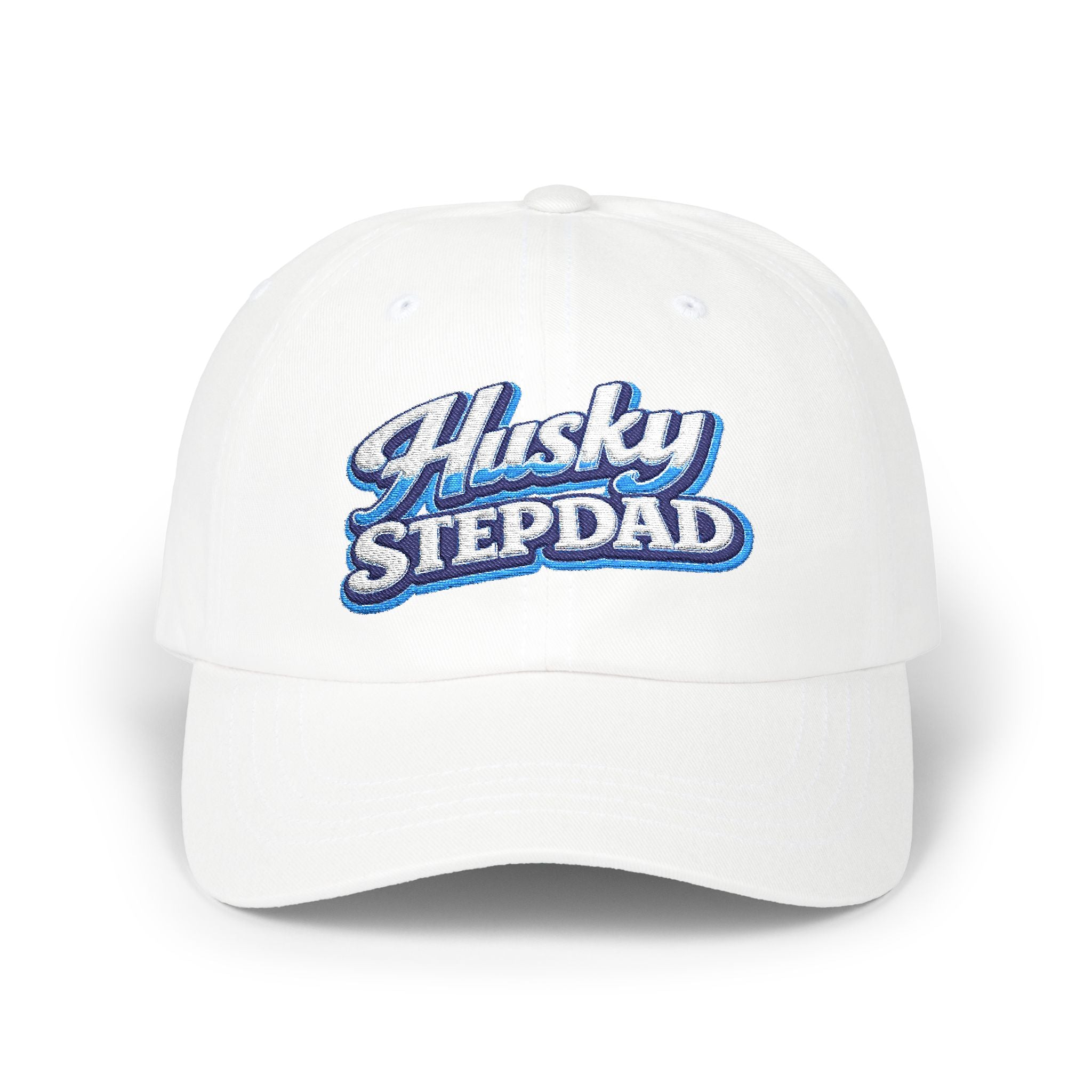 Husky Stepdad Dad Cap — Embroidered Baseball Hat for Dog Lovers