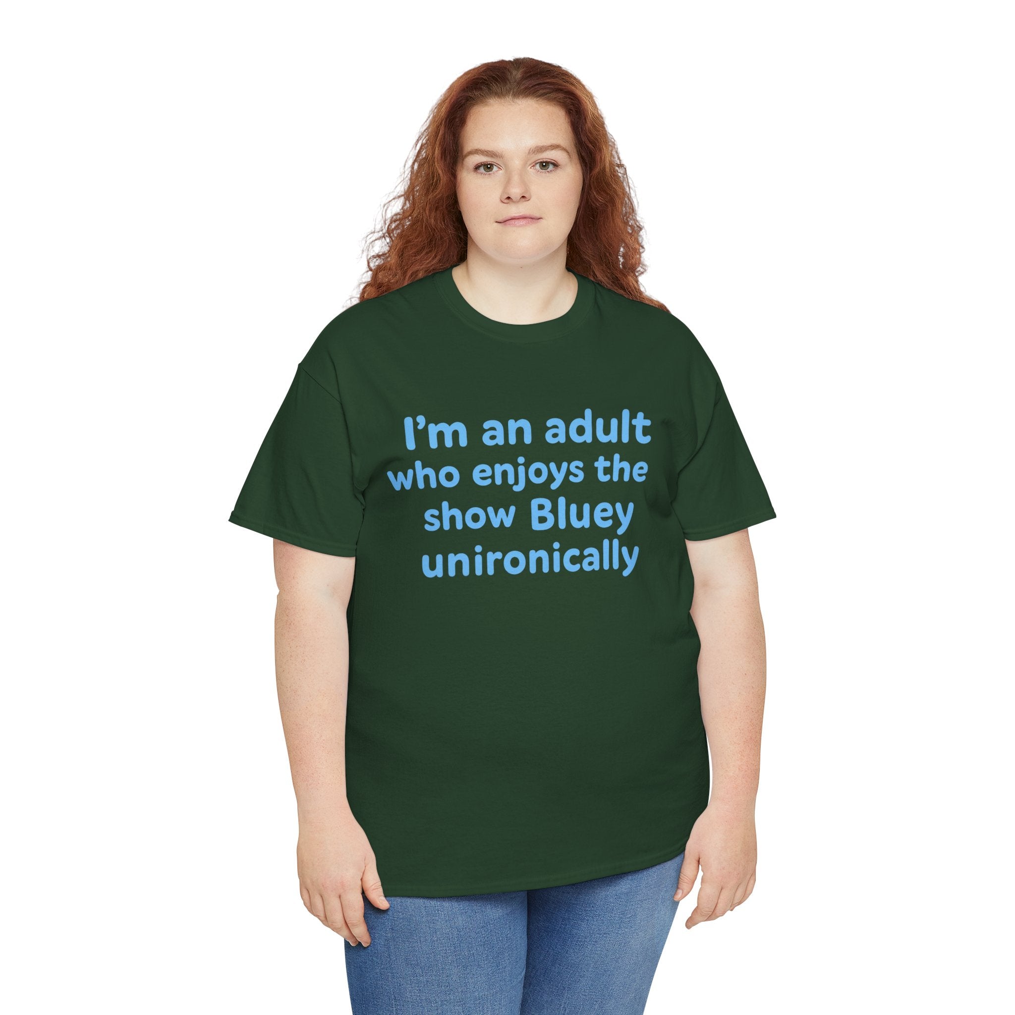 I'm An Adult Who Enjoys The Show Bluey Unironically Shirt -- Funny Shirt for Dog and Bluey Lovers