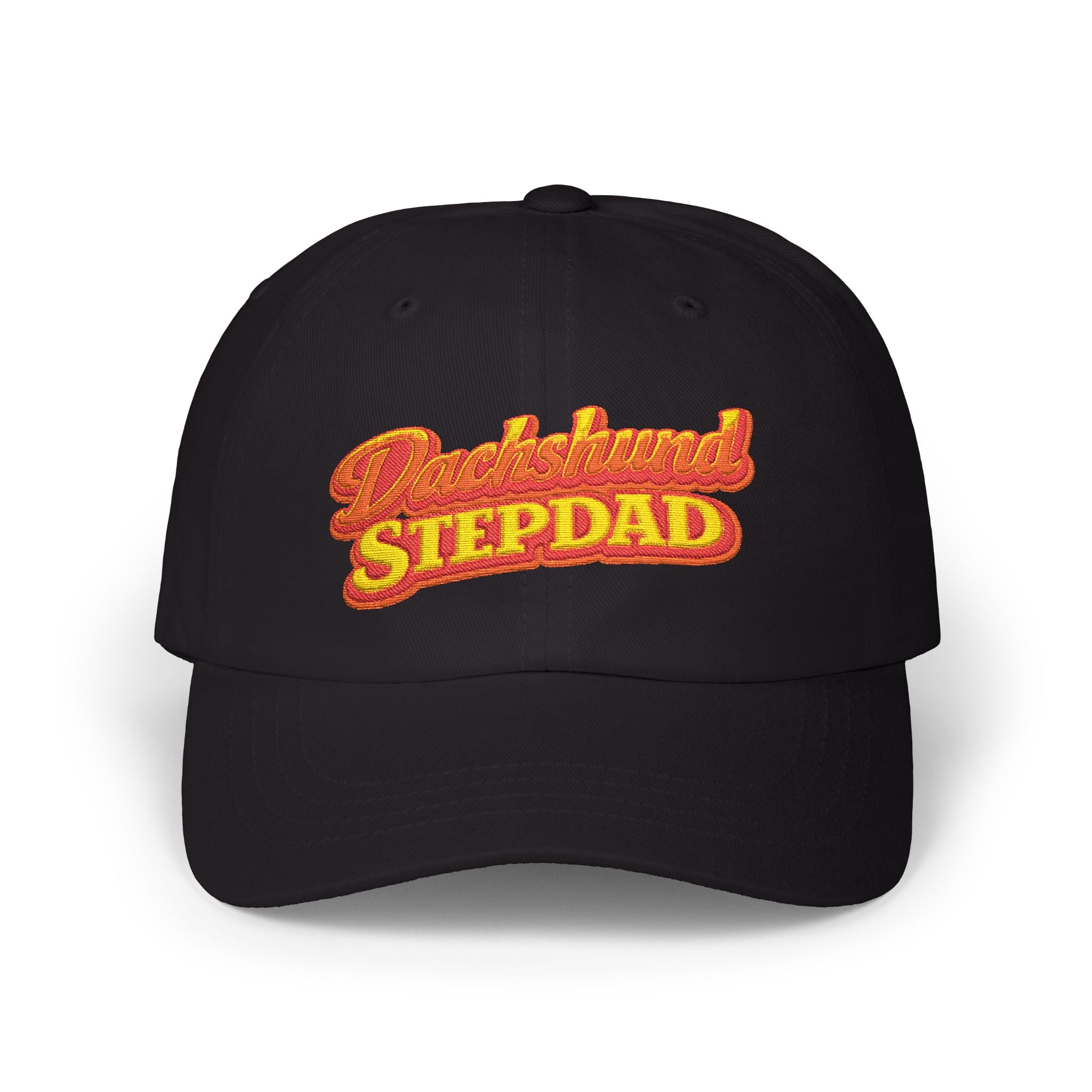 Dachshund Stepdad Dad Cap — Embroidered Baseball Hat for Dog Lovers