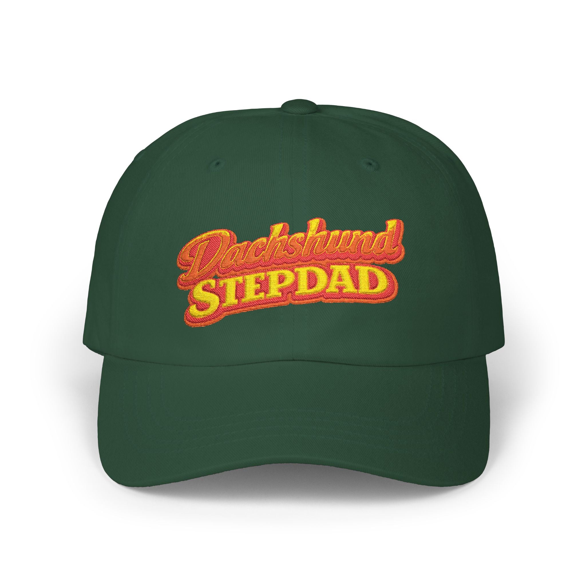 Dachshund Stepdad Dad Cap — Embroidered Baseball Hat for Dog Lovers