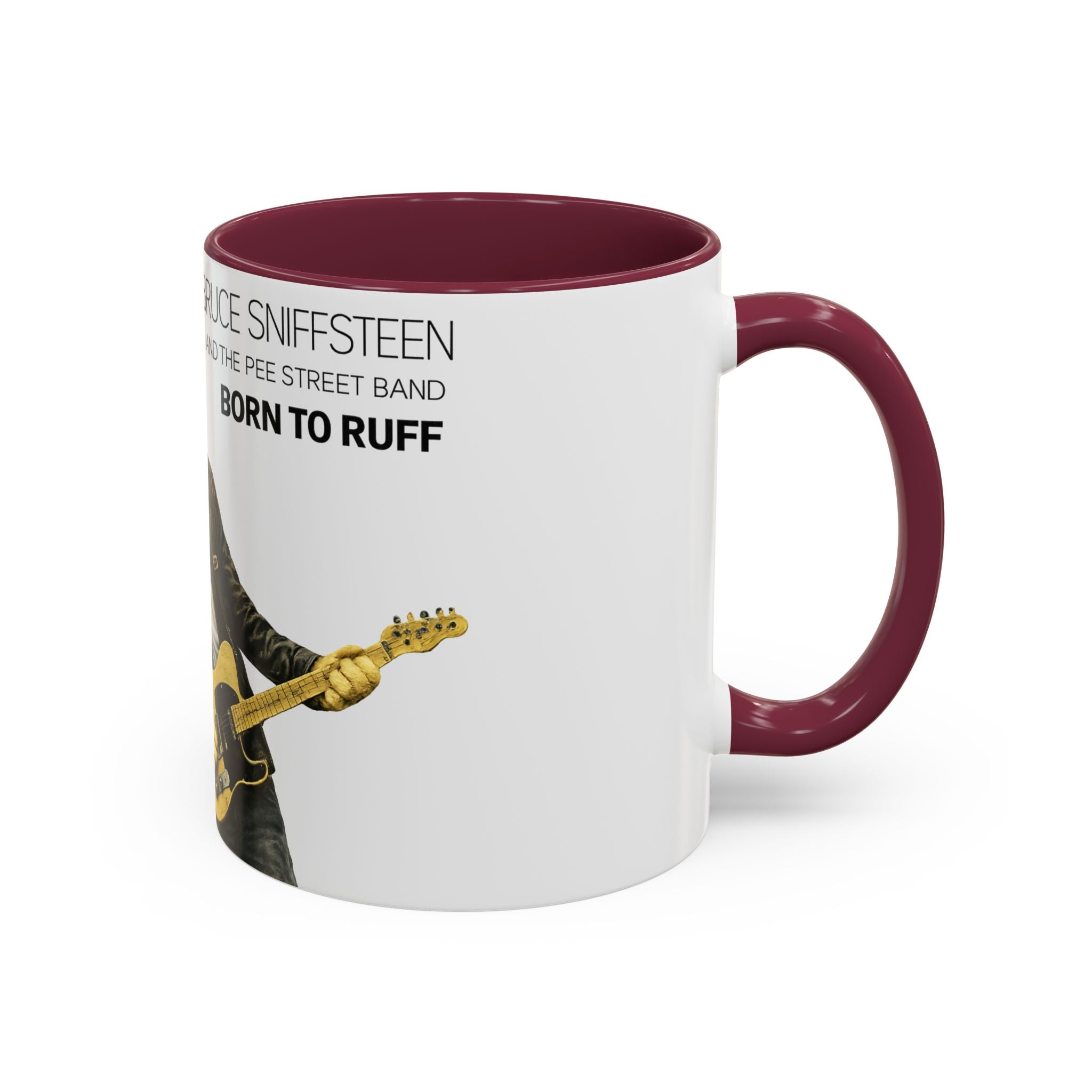 Bruce Sniffsteen & the Pee Street Band Coffee Mug -- Funny Bruce Springsteen 2026 Tour Mug Parody