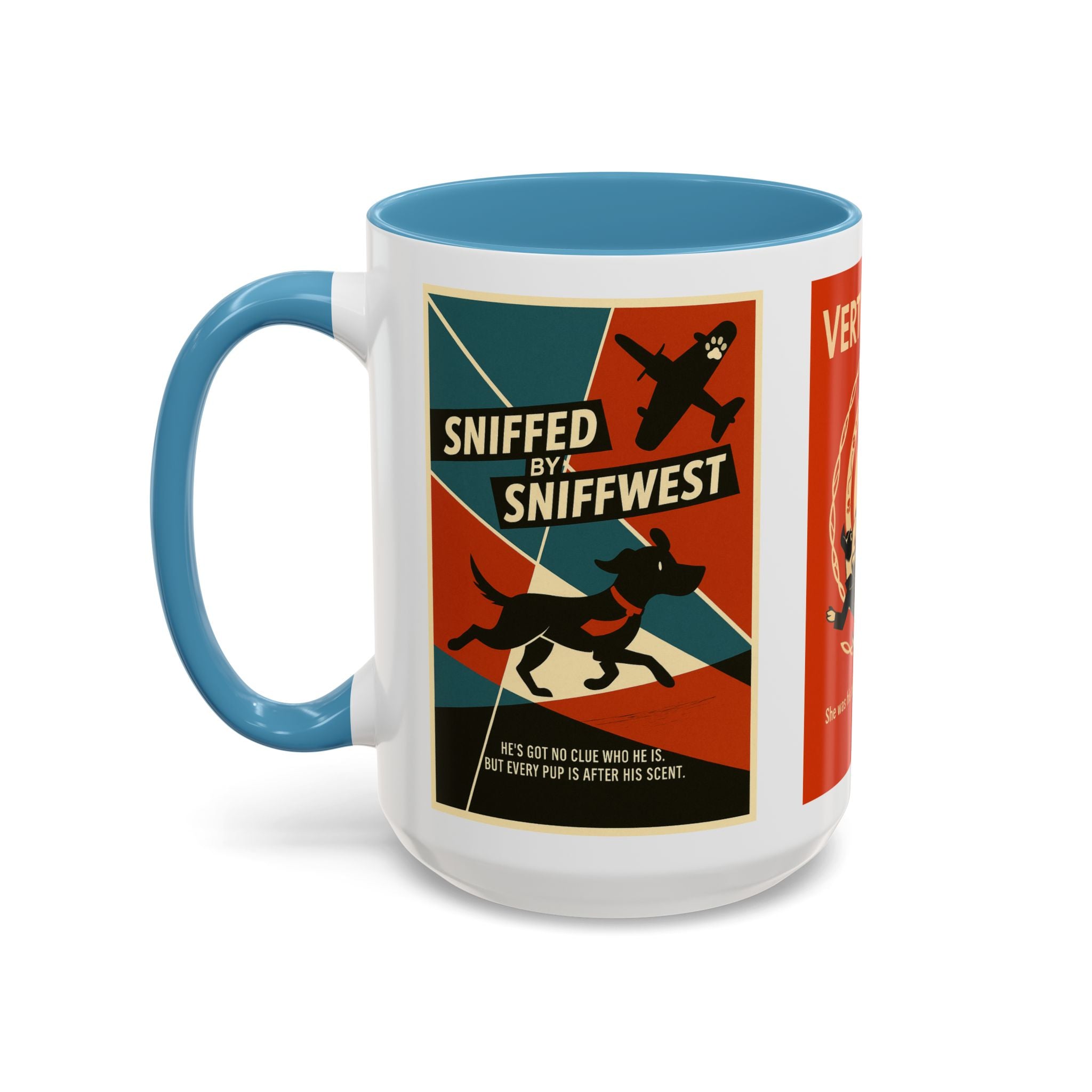 Alfred Hitchock Dog Parody Mug – Funny Gift for Classic Movie Lovers