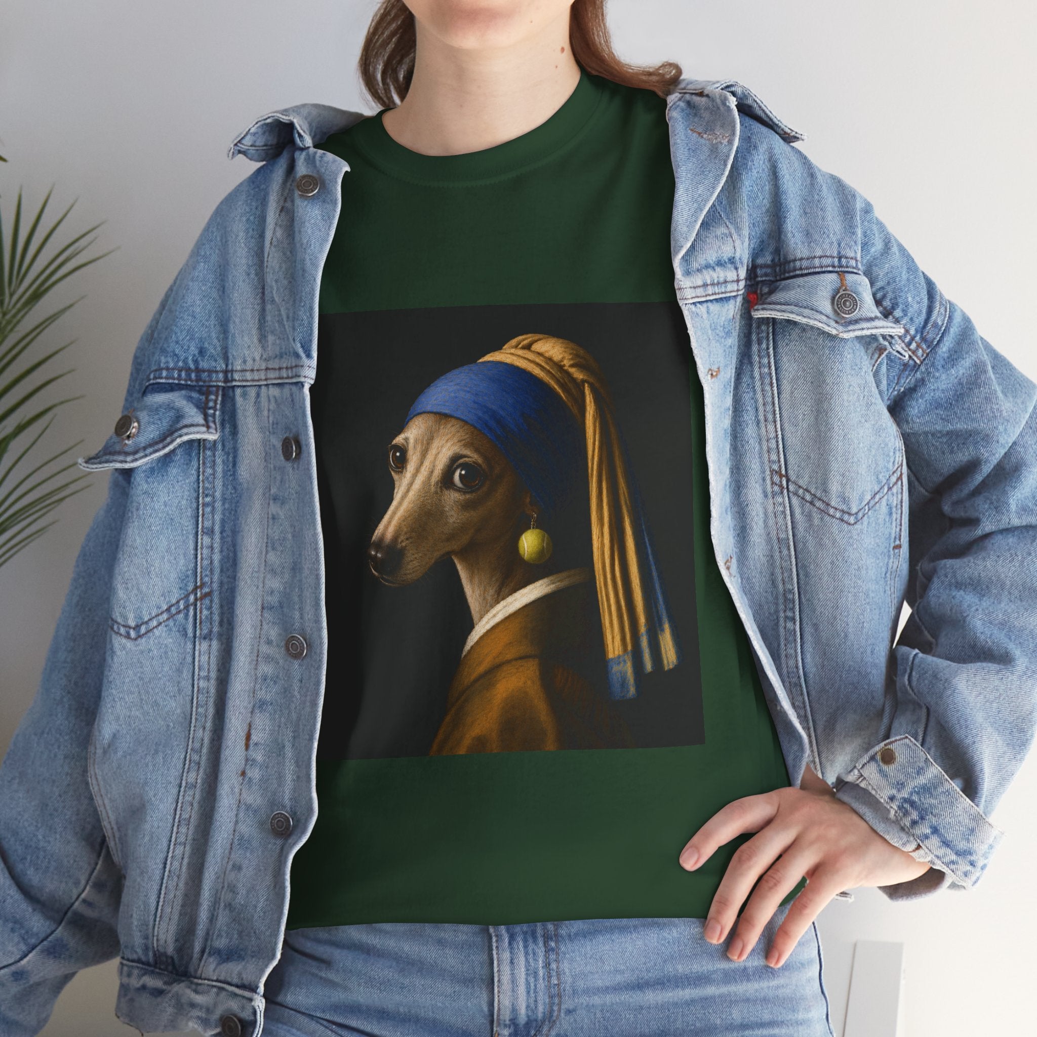 The Girl With the Fuzzy Earring -- Funny Shirt for Dog and Art Lovers