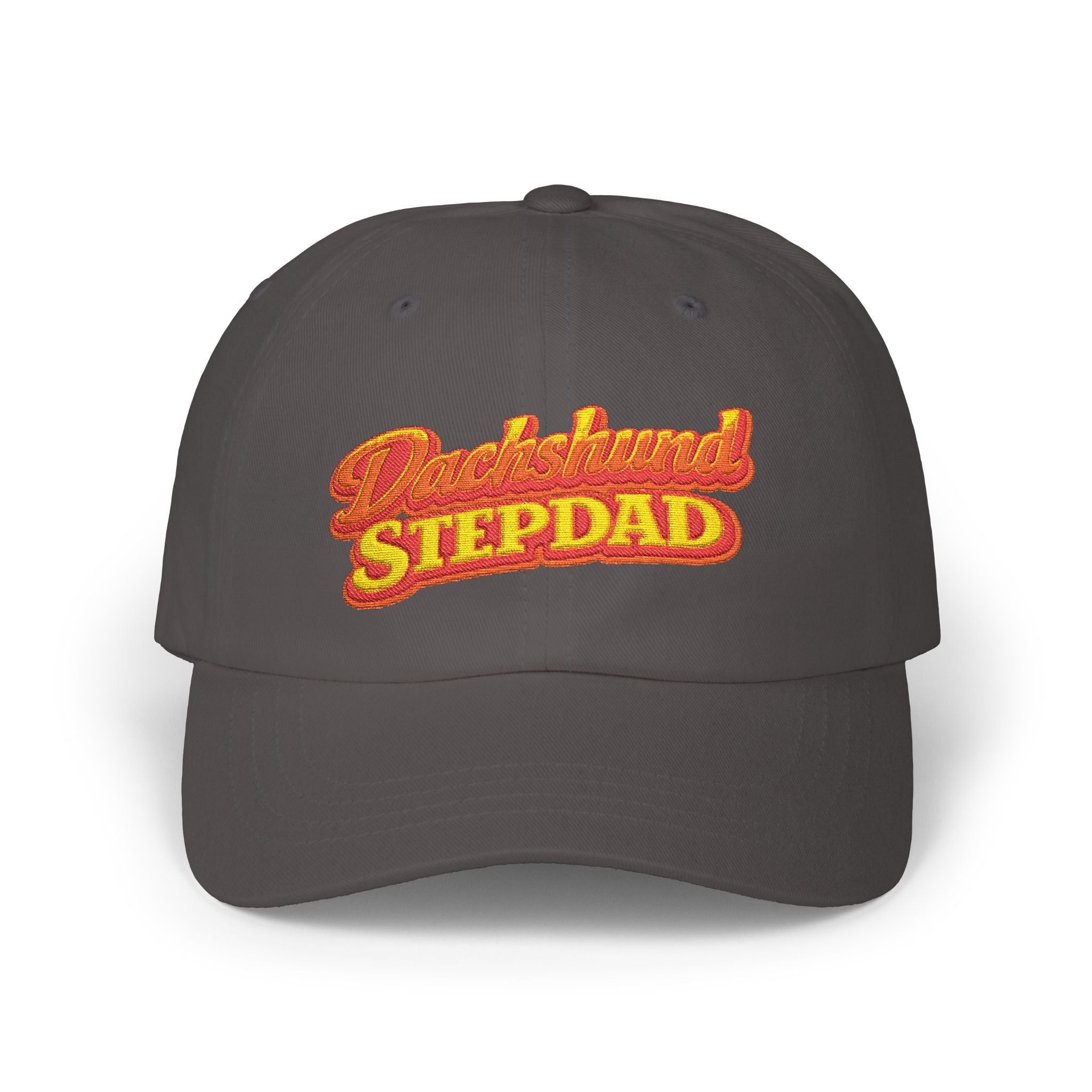 Dachshund Stepdad Dad Cap — Embroidered Baseball Hat for Dog Lovers