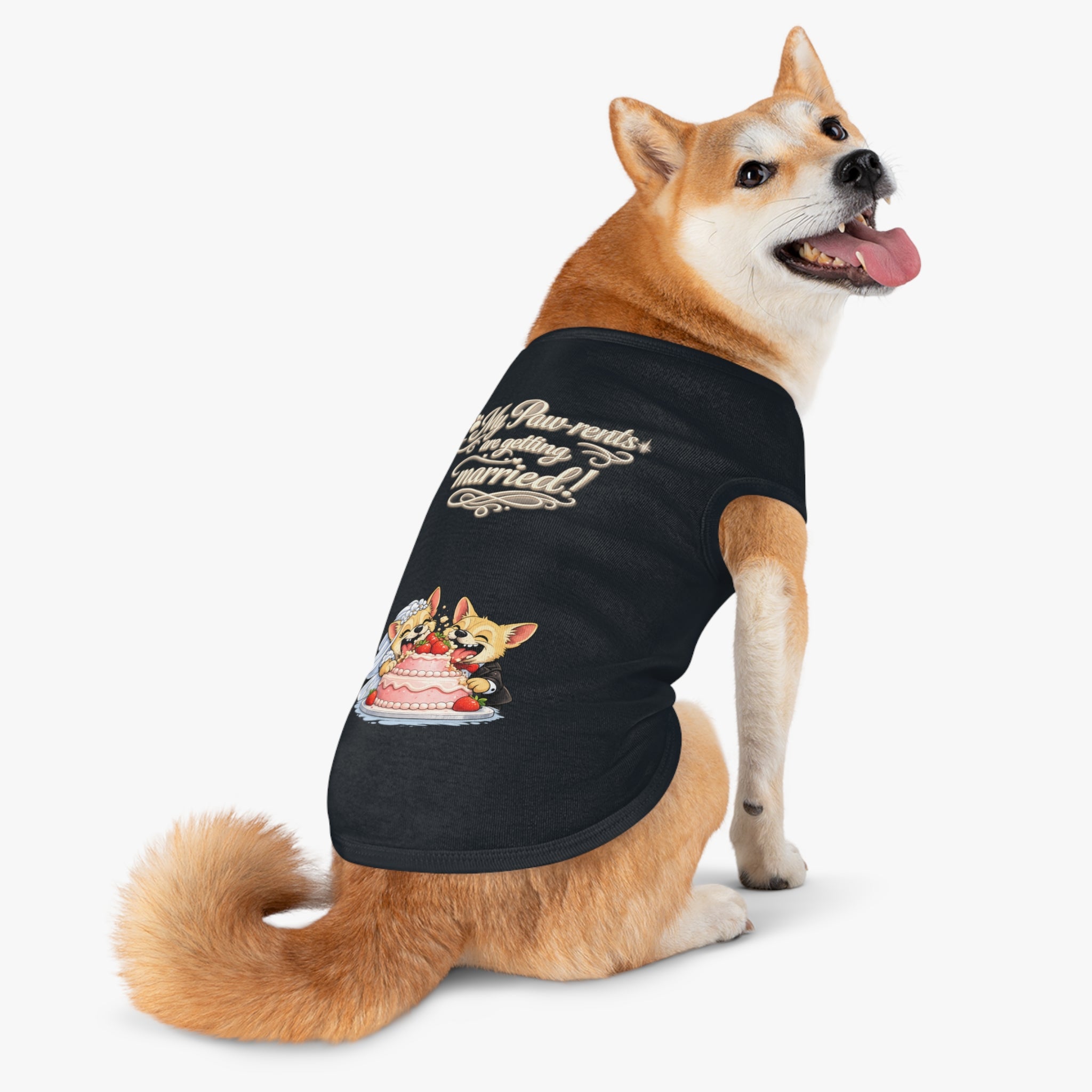Engagement Gift for Dog Lovers -- My Pawrents Are Getting Married Dog Shirt Wedding Gift (Corgi)