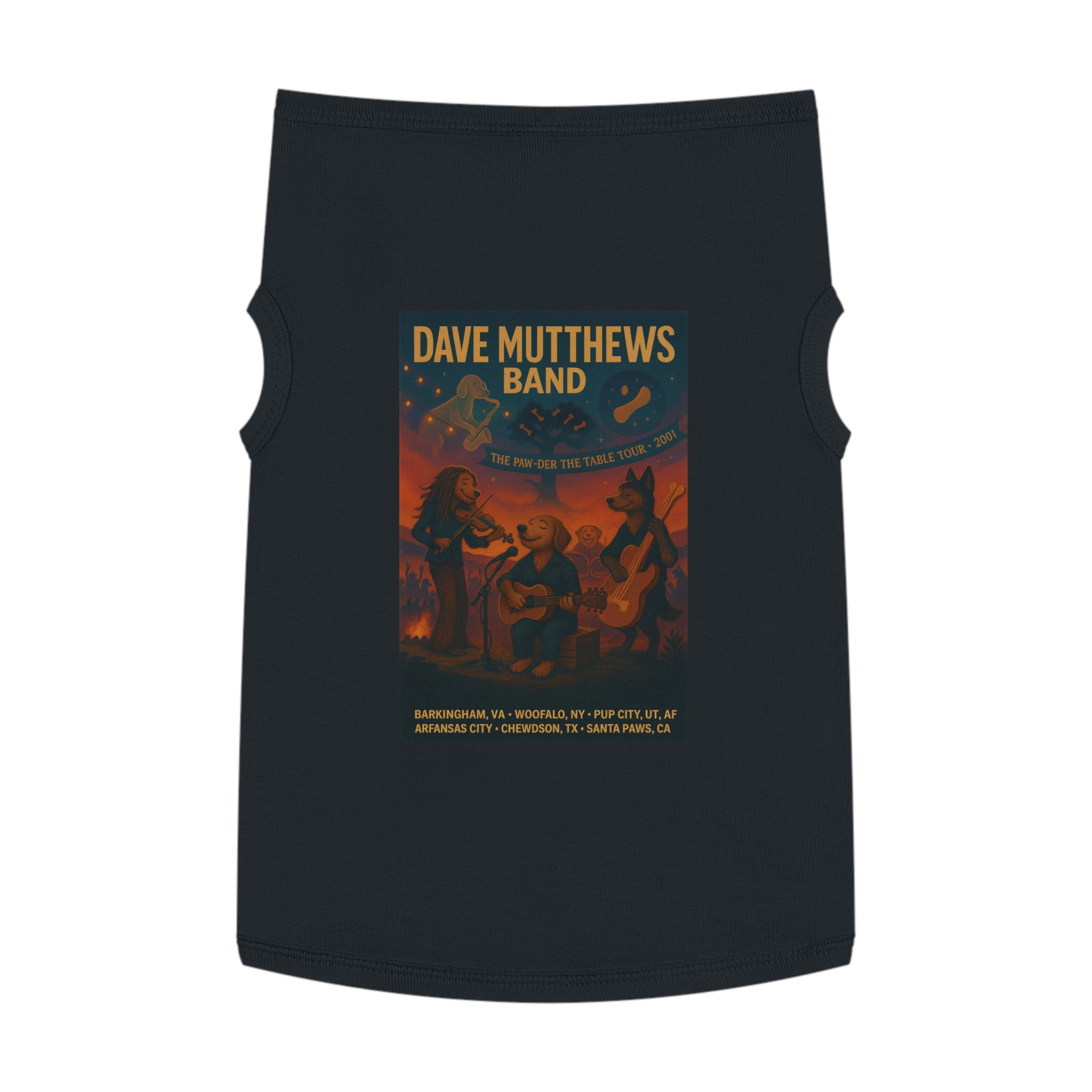 Dave Mutthews Band Pet Tank Top-- Funny Parody Shirt for Dog Lovers