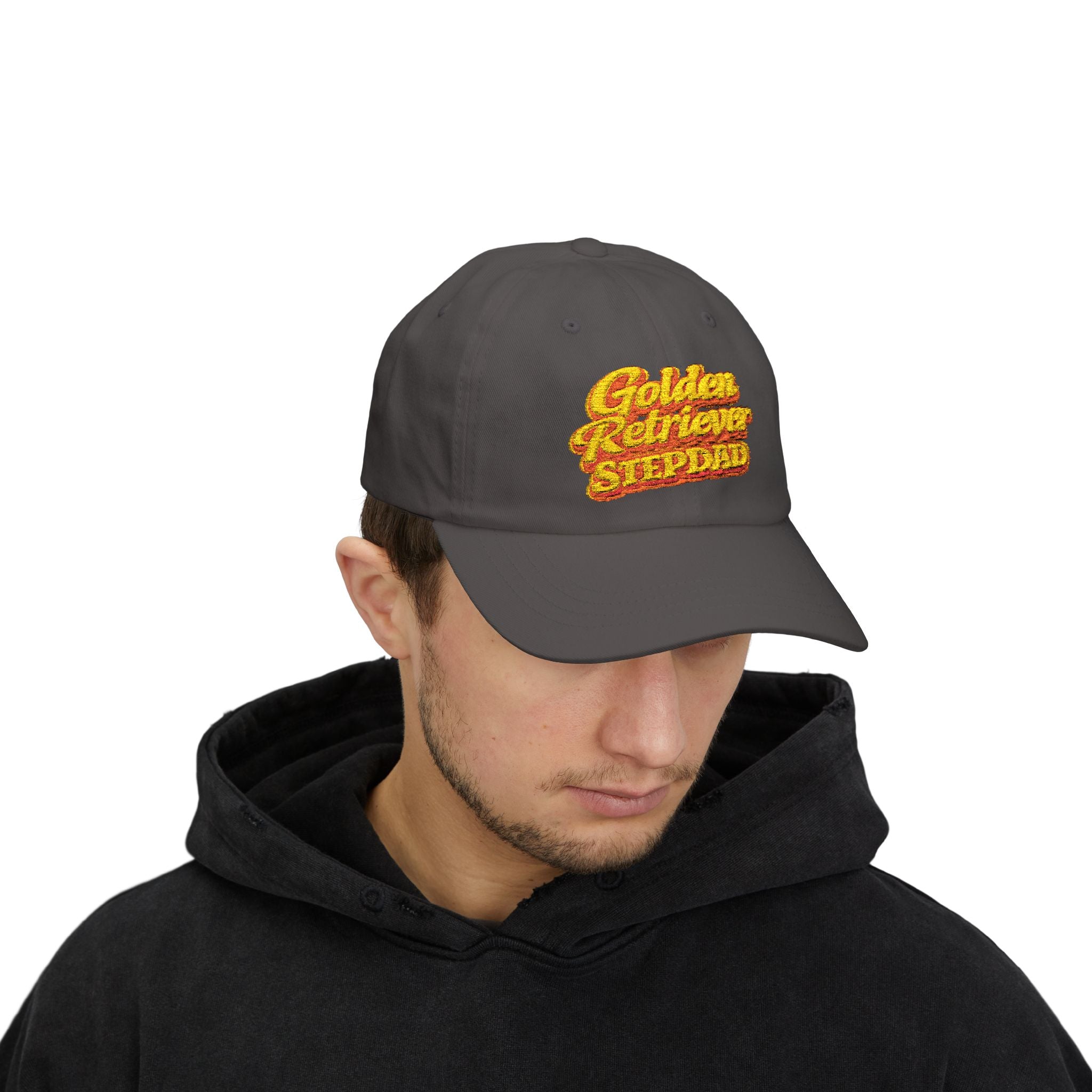 Golden Retriever Stepdad Dad Cap — Embroidered Baseball Hat for Pug Lovers