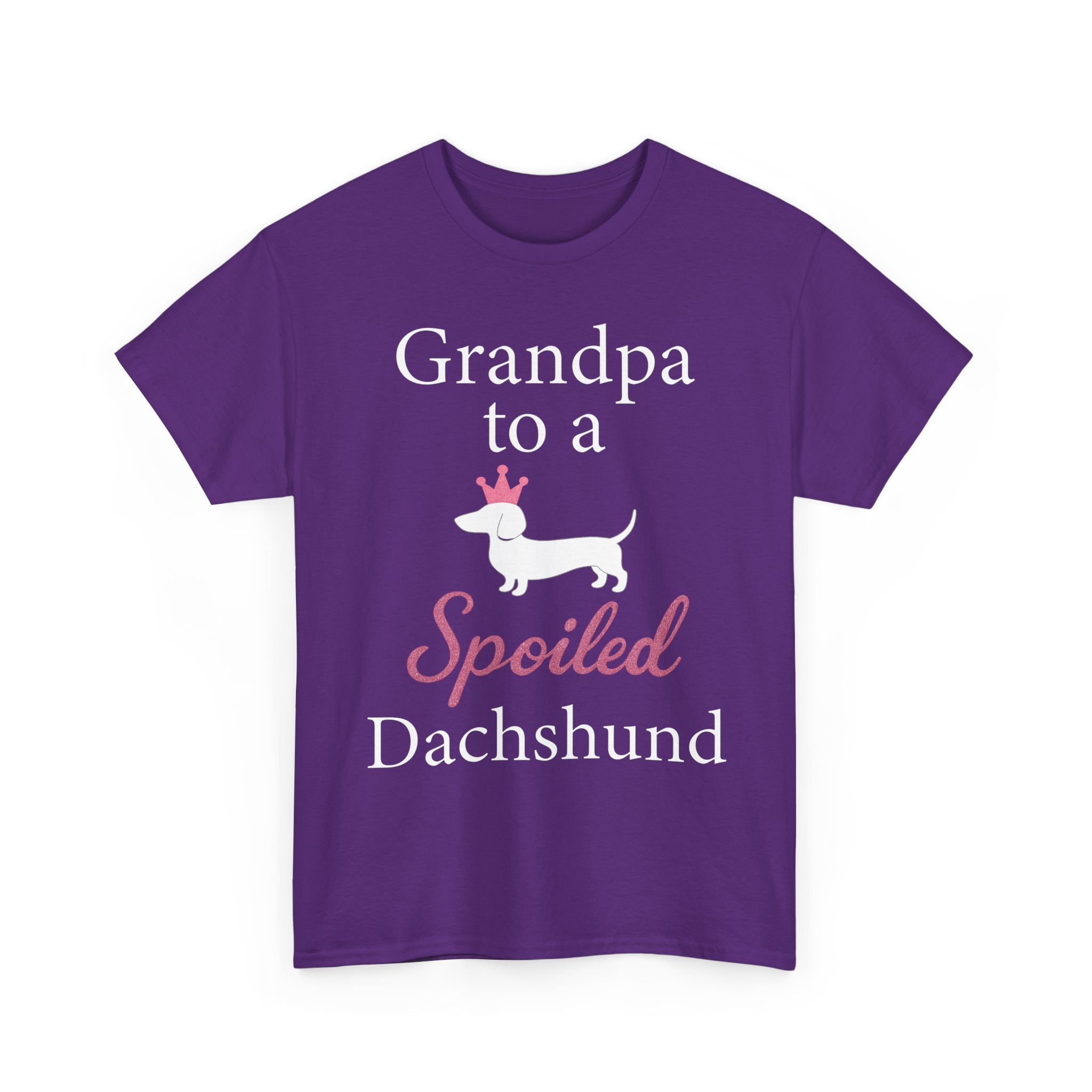 Grandpa to a Spoiled Dachshund T-Shirt — Funny Shirt for Dog Lovers