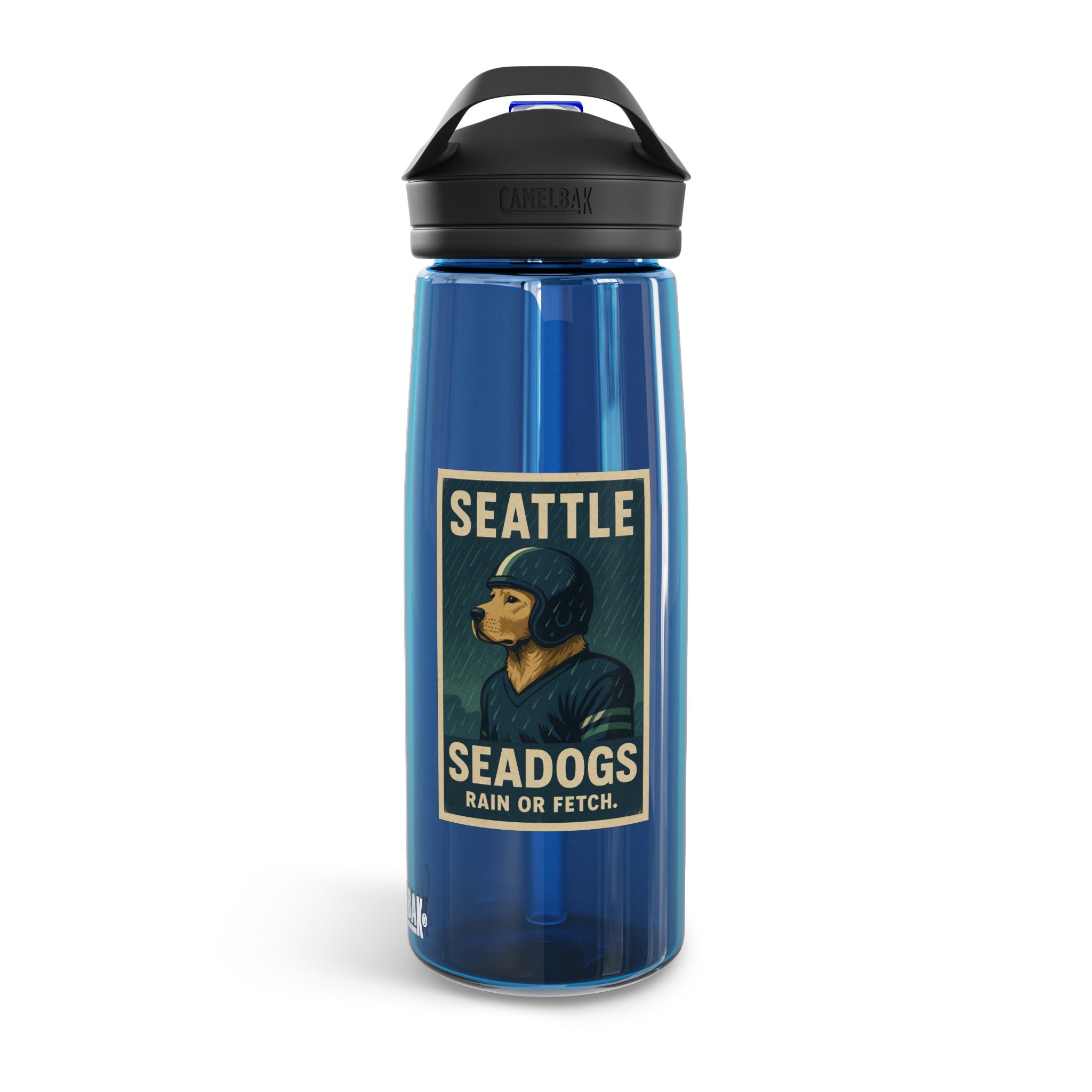 Seattle Seadogs 25oz CameBak Water Bottle – Funny Dog Football Team Gift