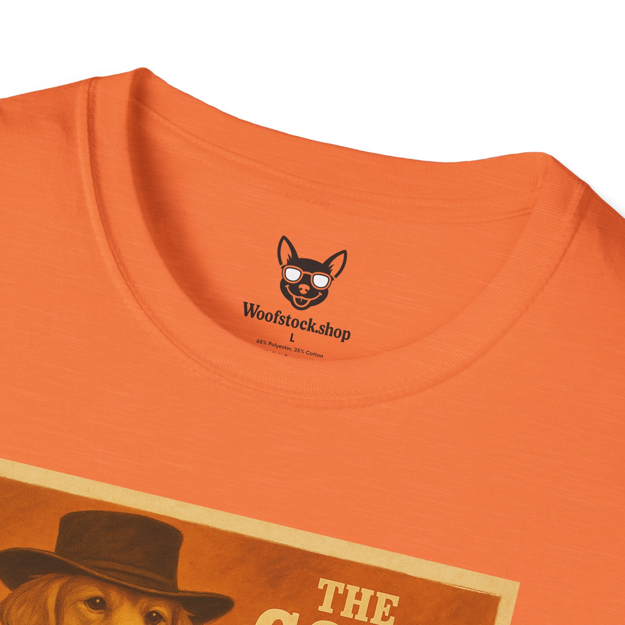 The Good, The Bad, & The Ugly Movie Poster Dog Parody Unisex Softstyle T-Shirt – Funny Movie Tee for Film and Dog Lovers