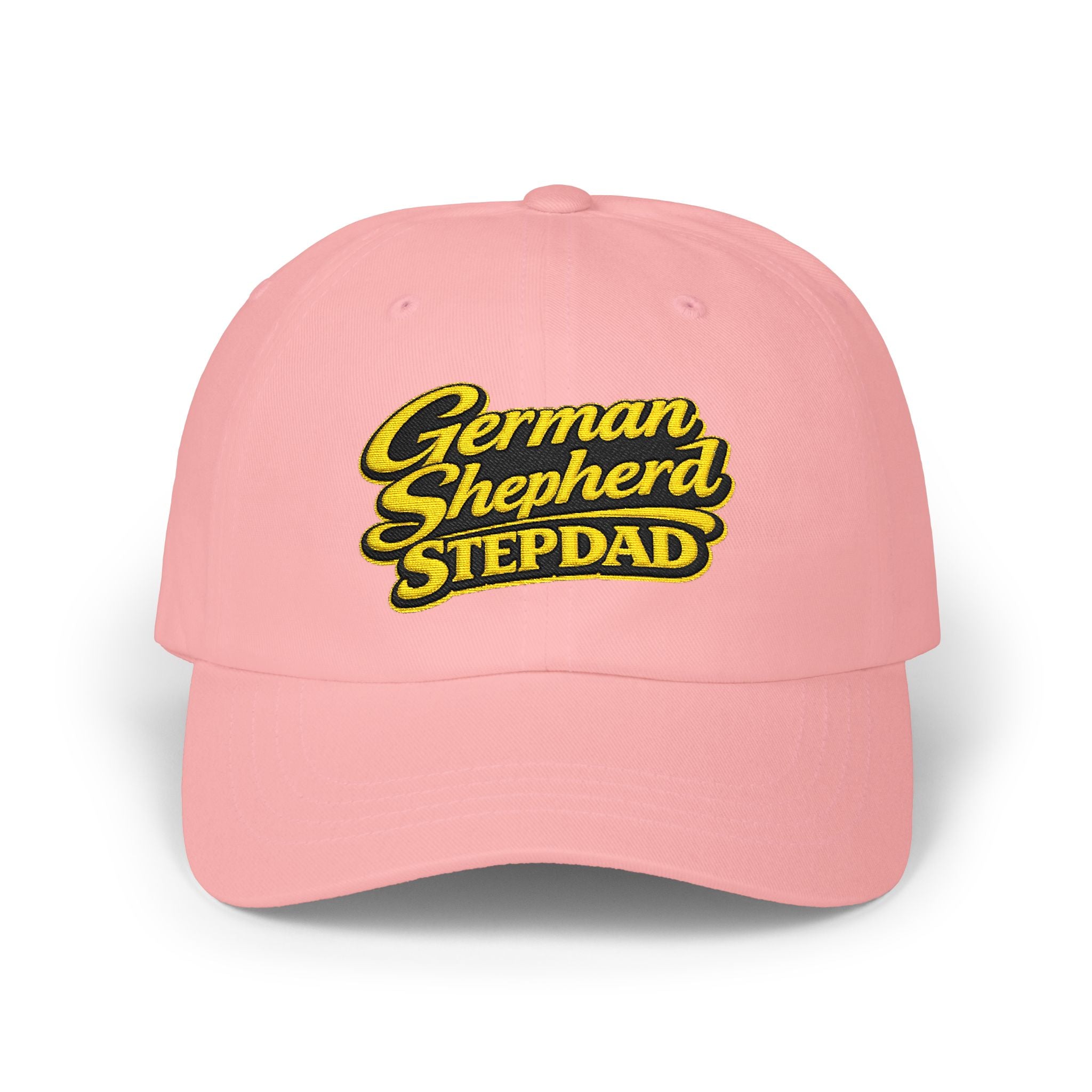 German Shepherd Stepdad Dad Cap — Embroidered Baseball Hat for Dog Lovers